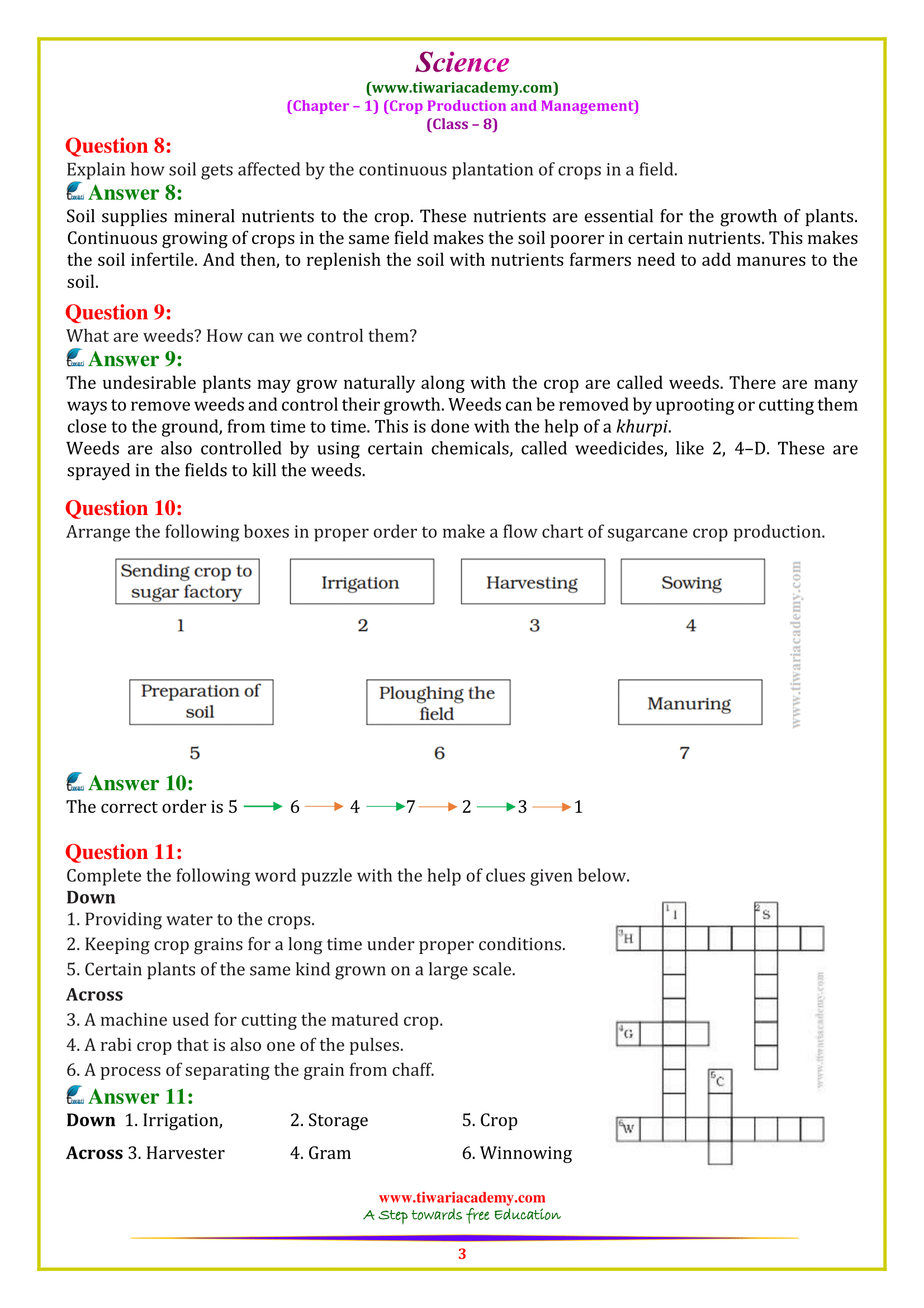 8 Science chapter 1 answers