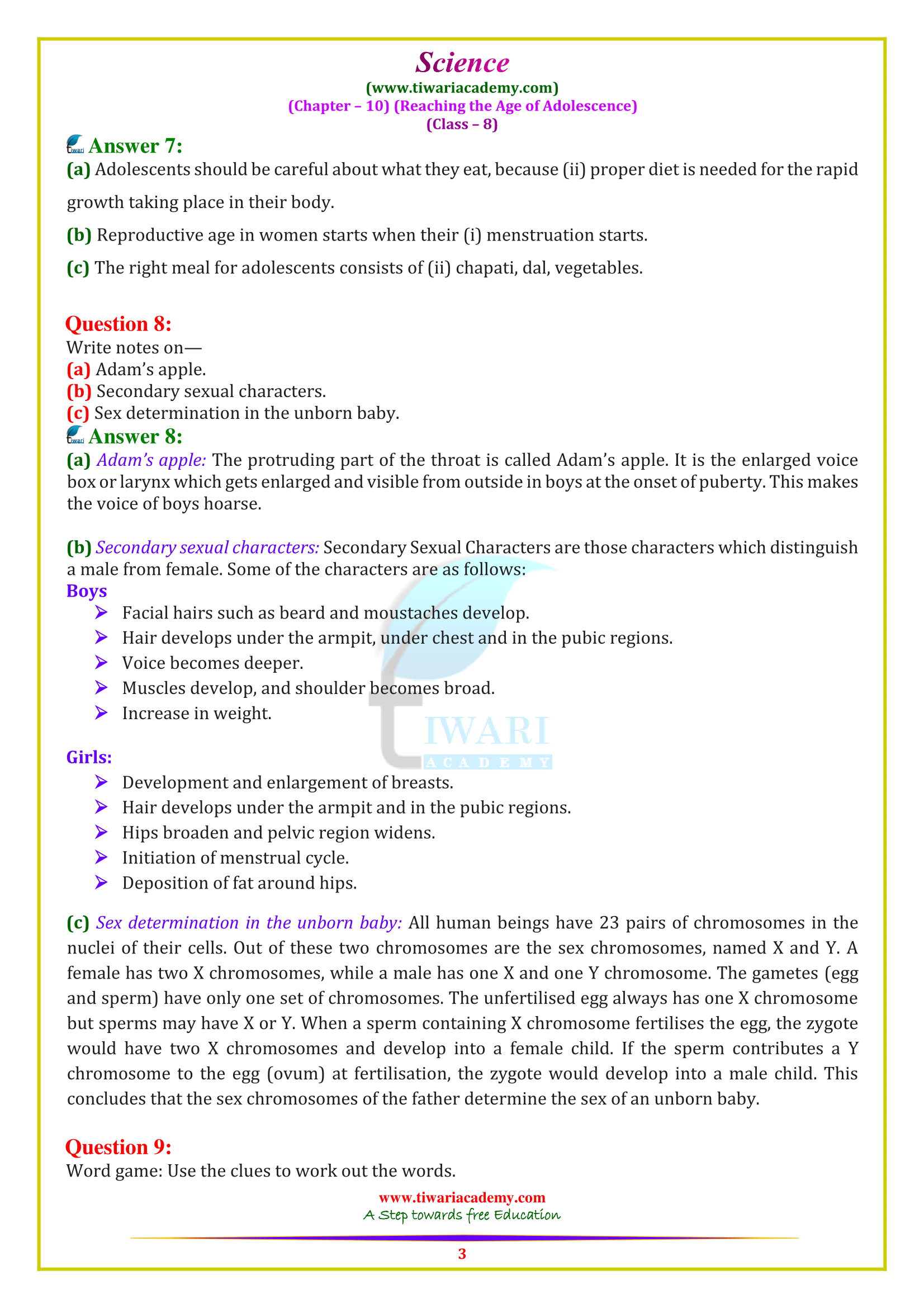 NCERT Solutions for Class 8 Science Chapter 10 in English Medium