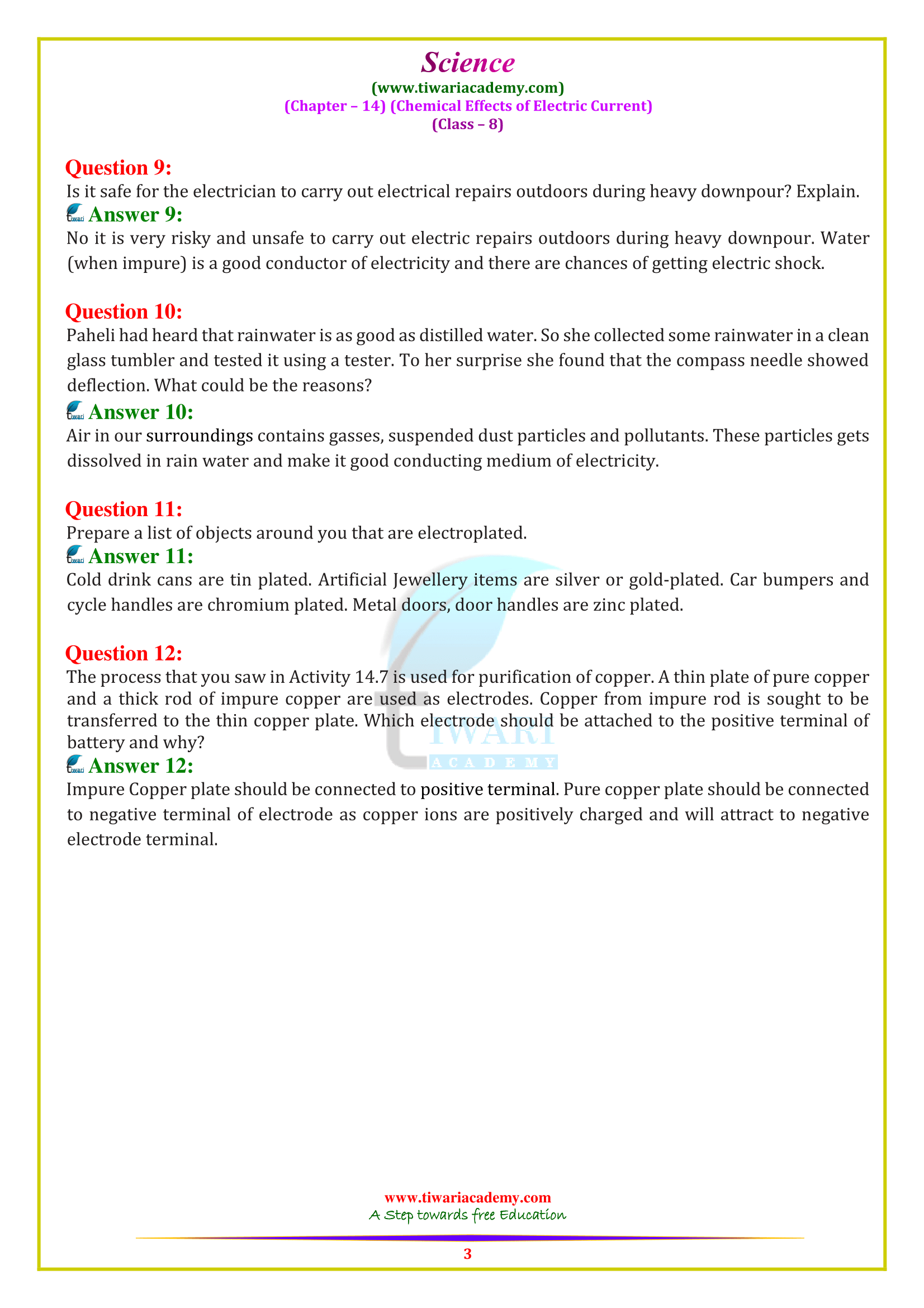 8th science ch. 14 answers