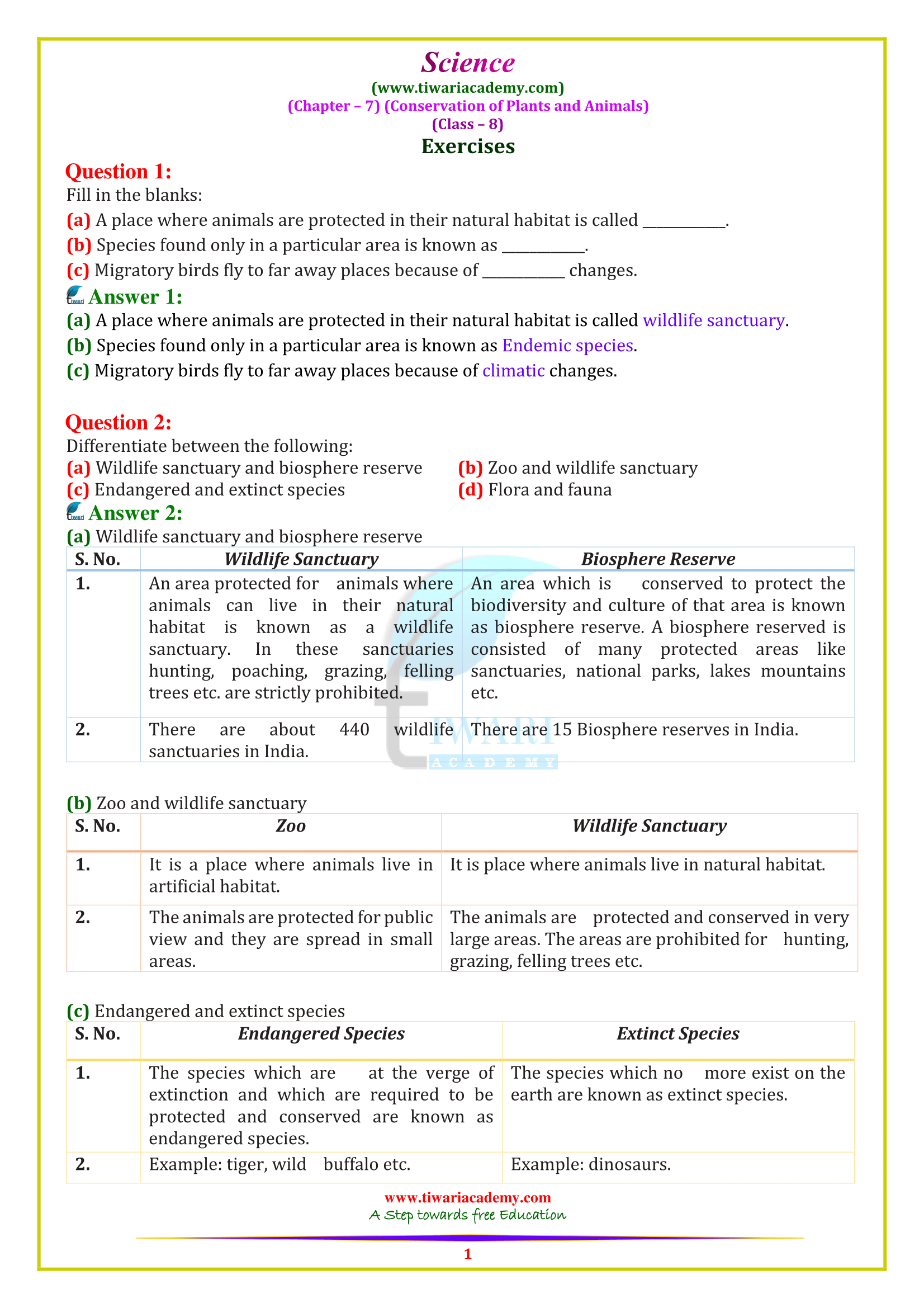 NCERT Solutions for Class 8 Science Chapter 7 English and Hindi Medium