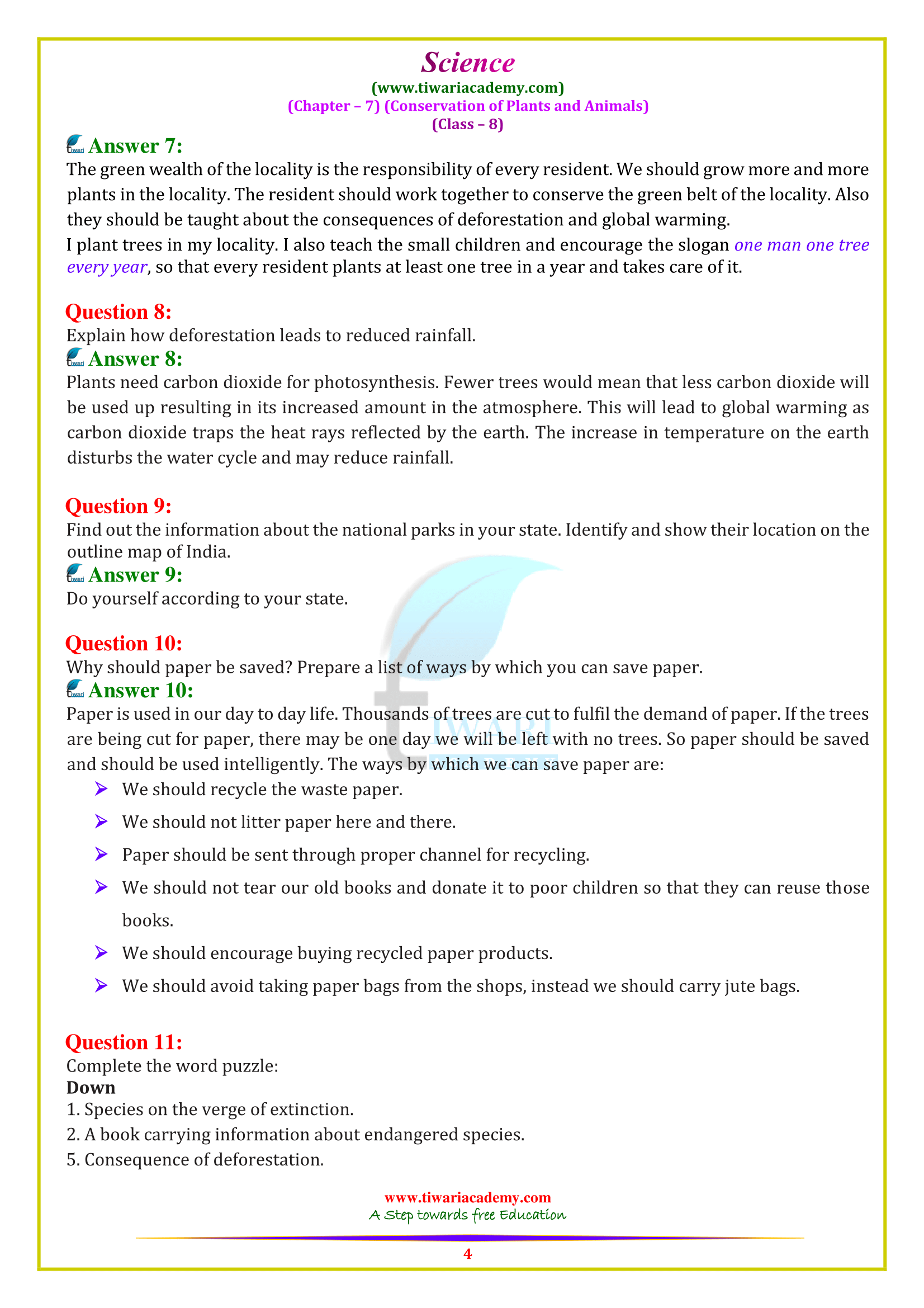 NCERT Solutions for Class 8 Science Chapter 7 English and Hindi Medium NCERT Solutions for Class 8 Science Chapter 7 English and Hindi Medium