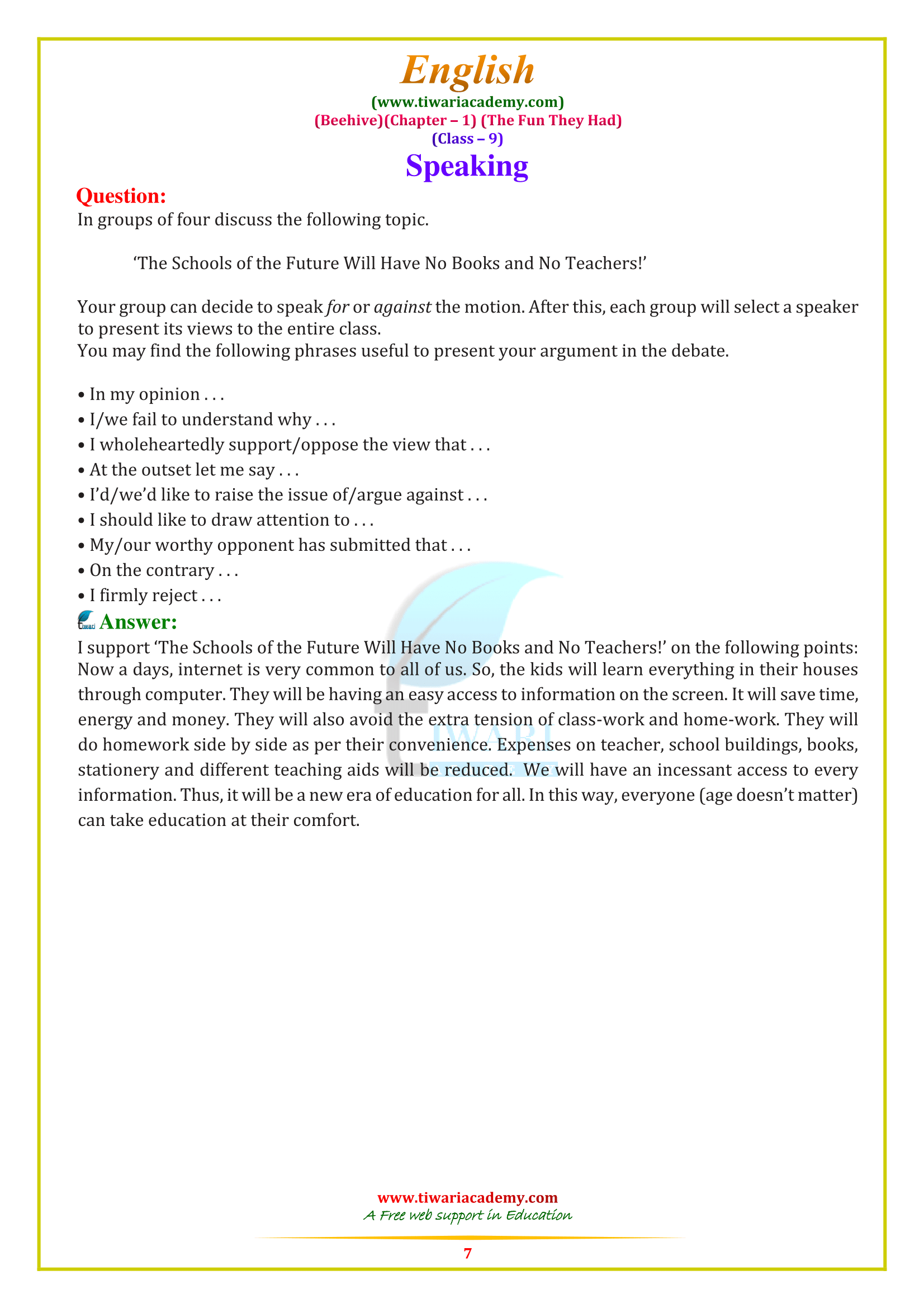 9 Beehive ch. 1 answers