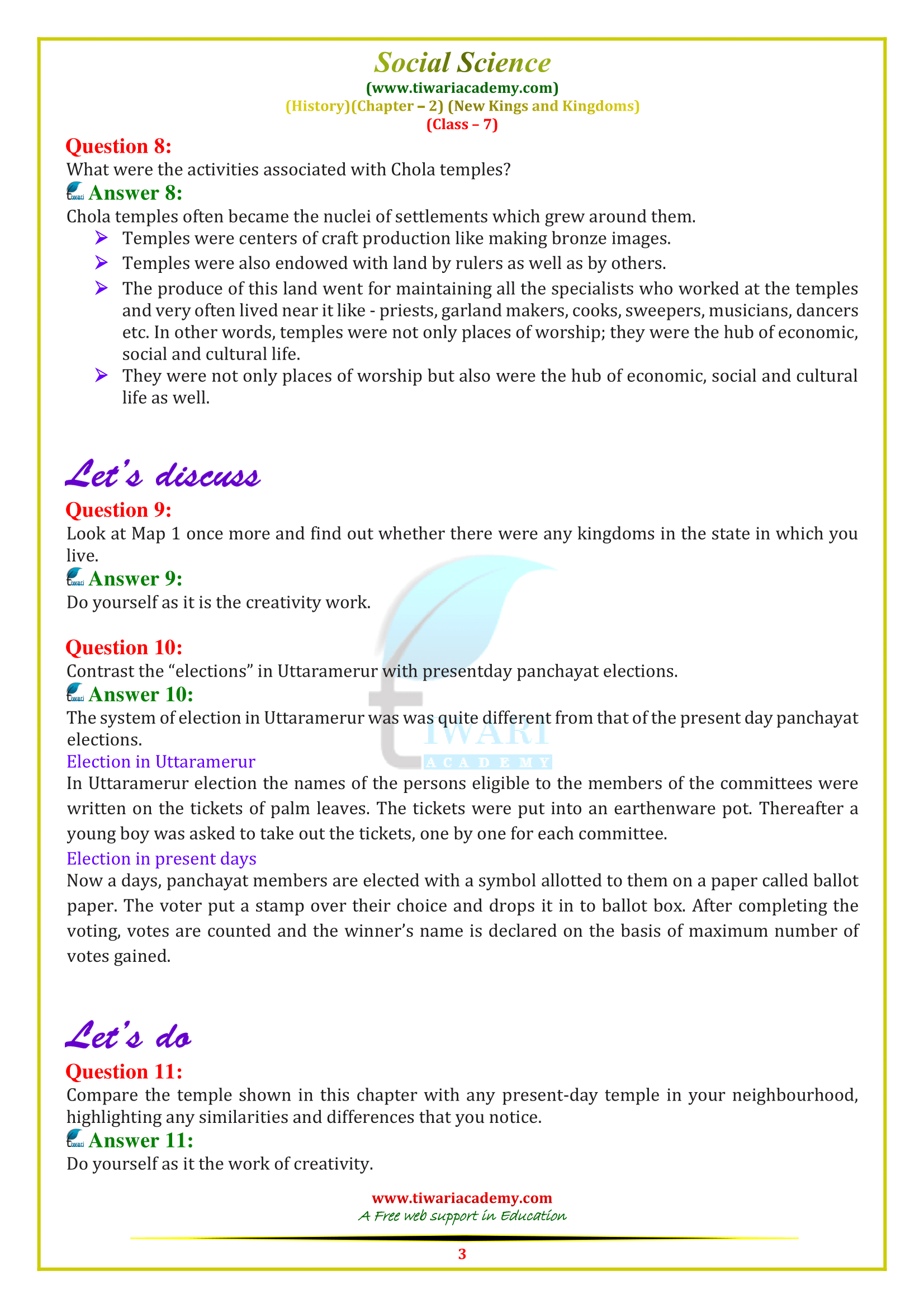 NCERT Solutions for Class 7 Social Science History Chapter 2 updated form