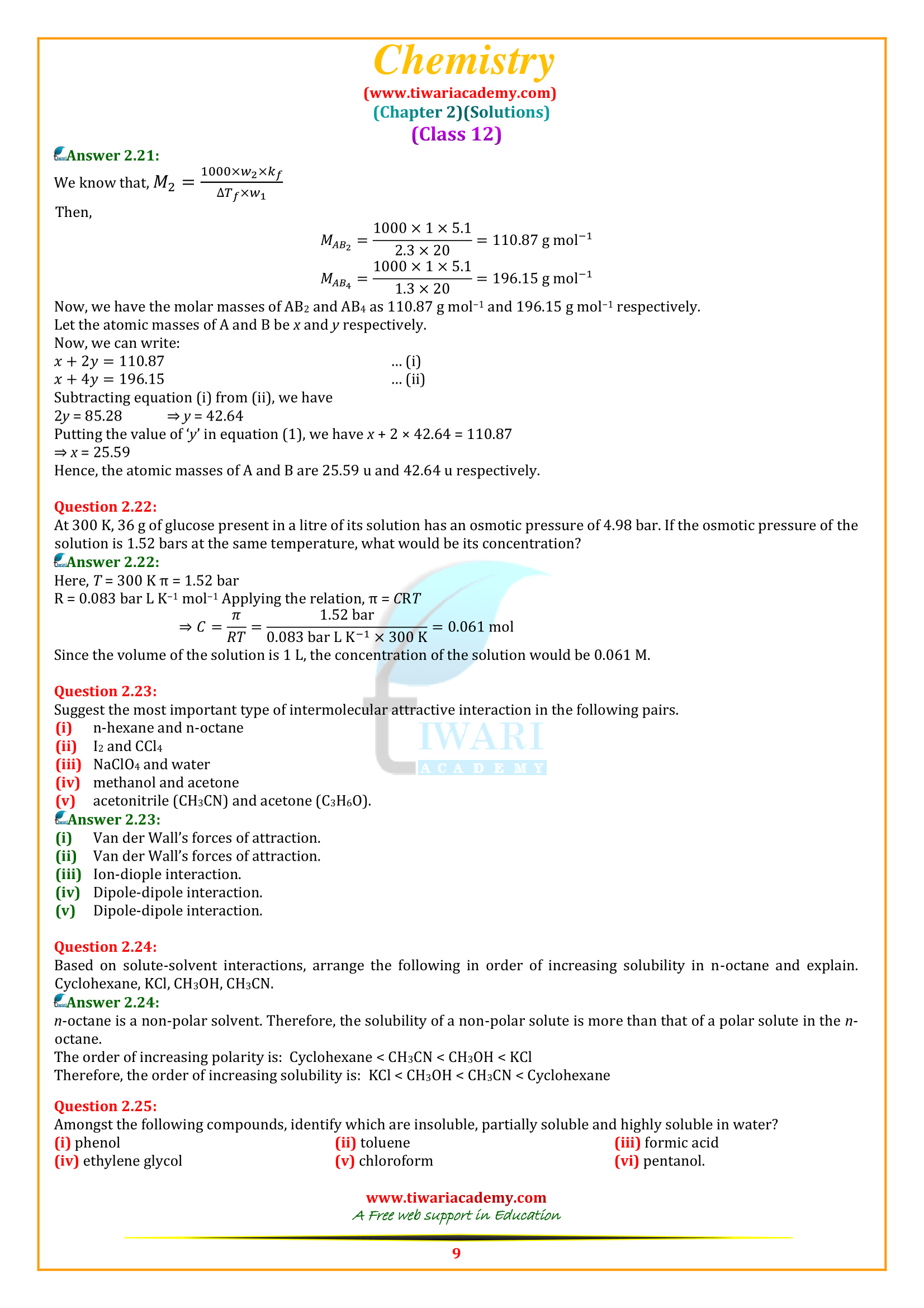 ch. 2 class 12 chem