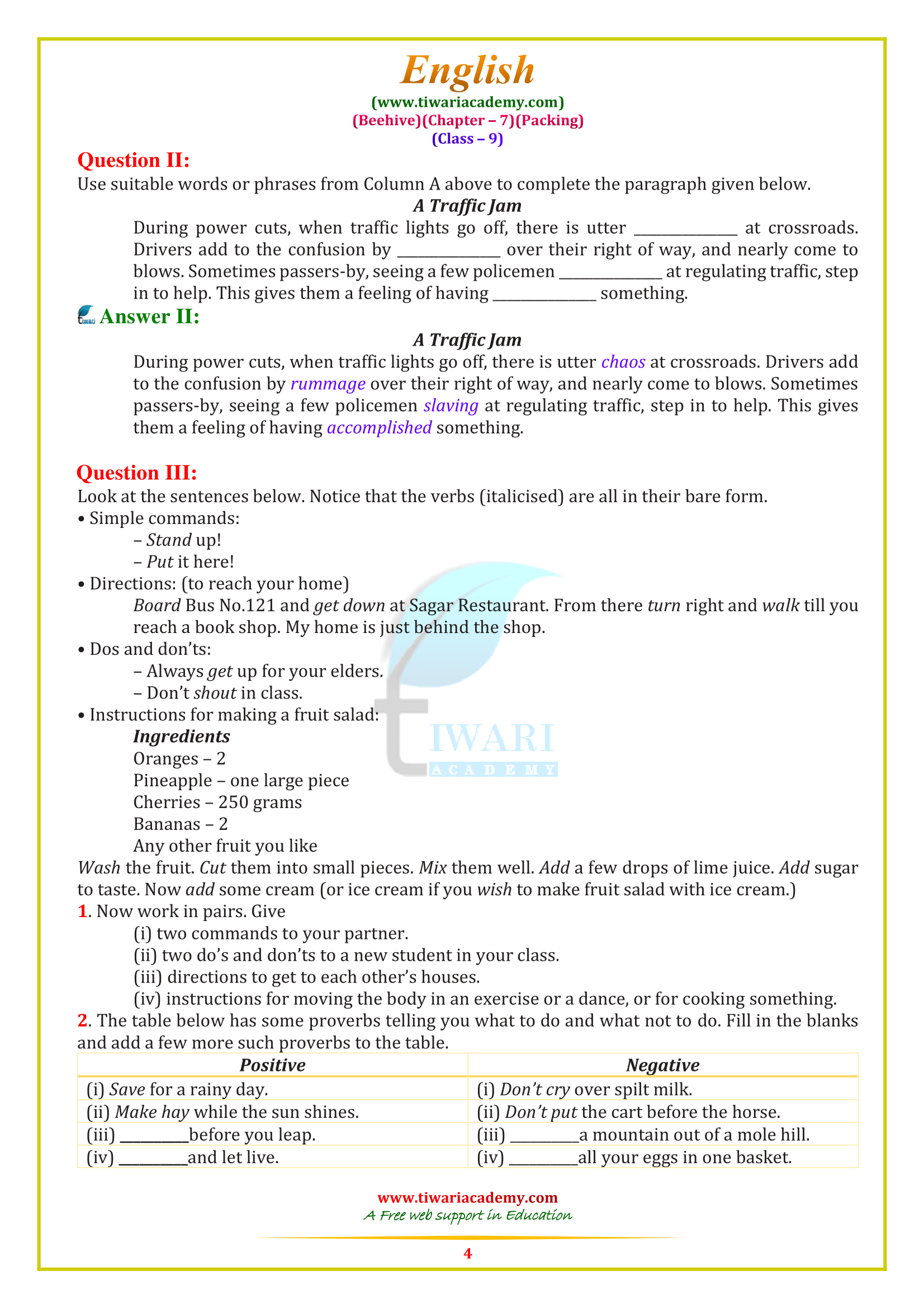 9 Eng. chapter 7 answers