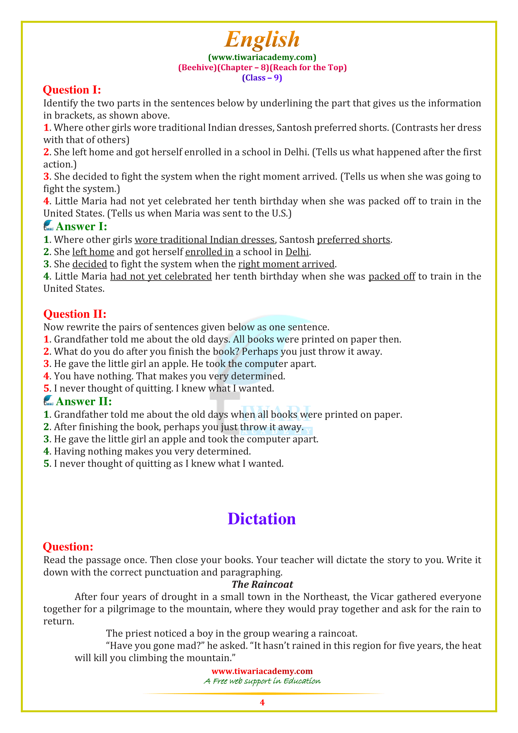 Beehive chapter 8