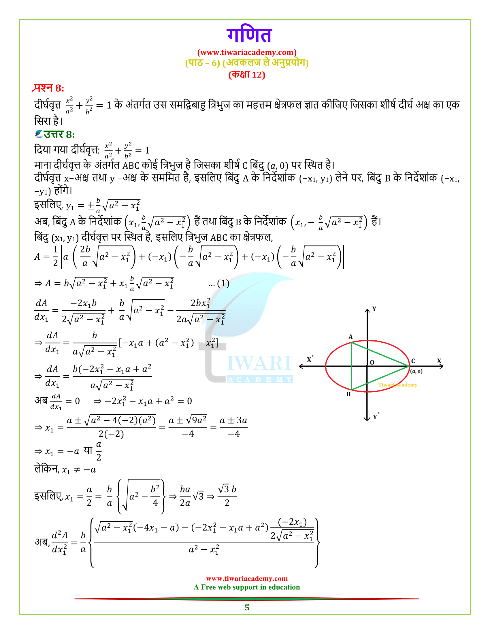 12 Maths Chapter 6 all question answers