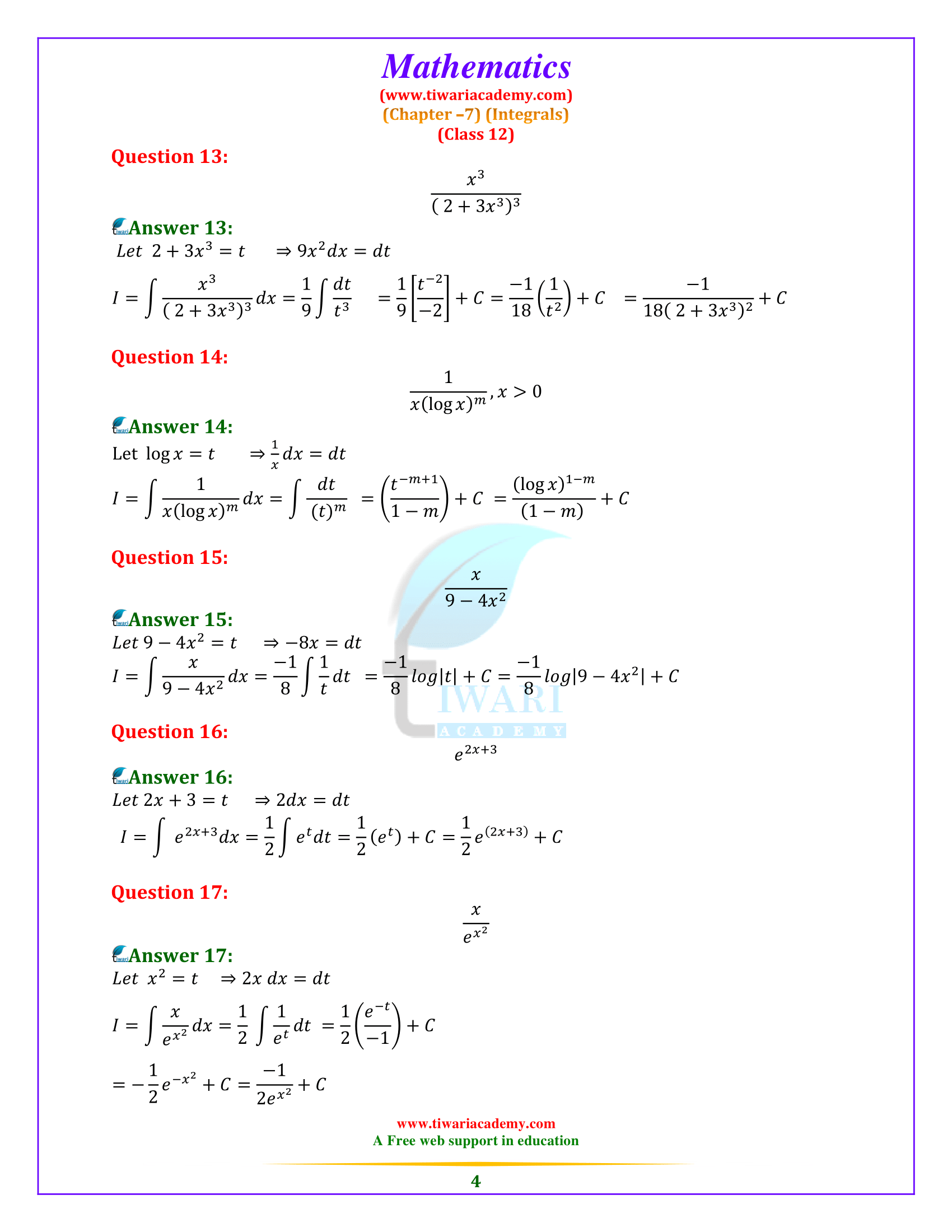 12 Maths ex. 7.2