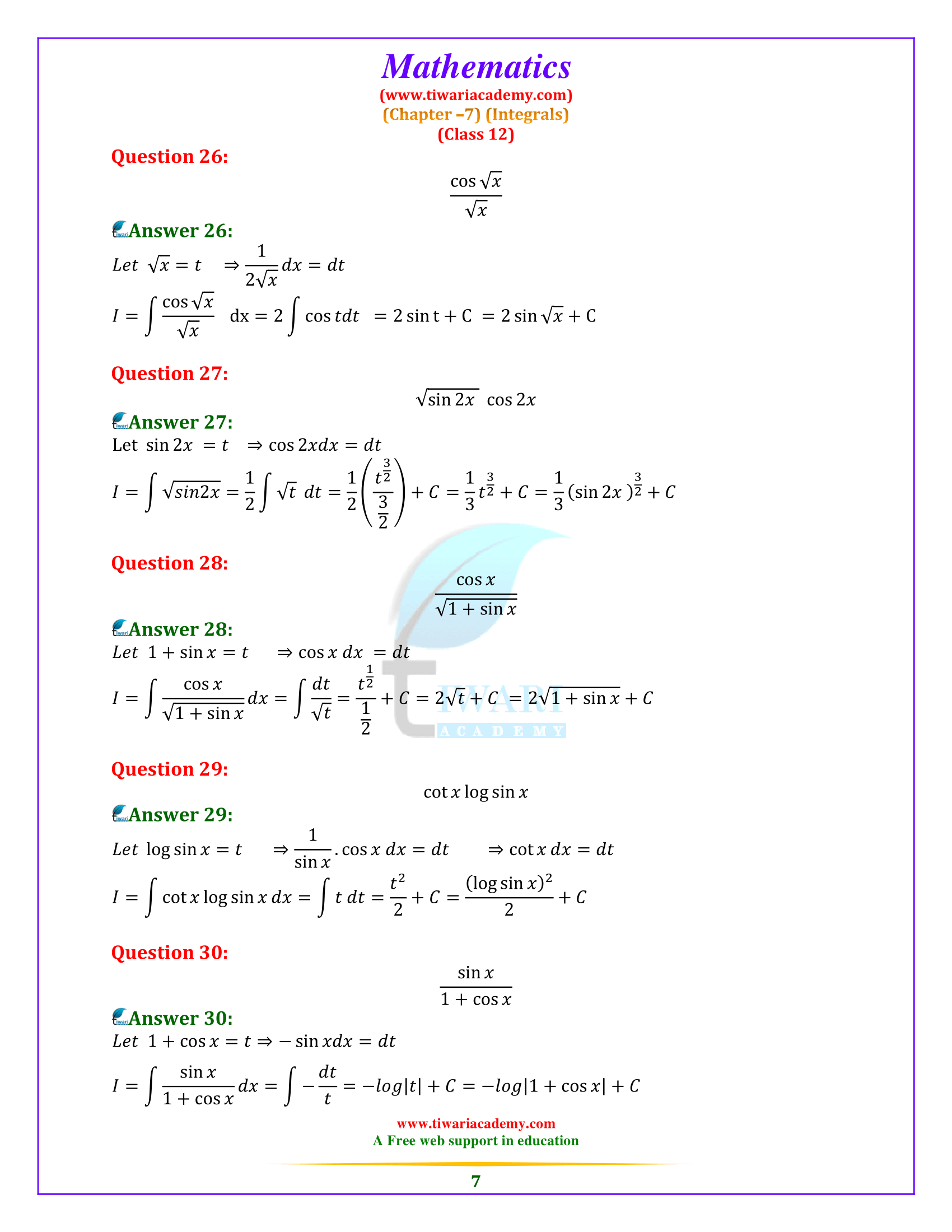 12 maths chpater 7 ex. 7.2
