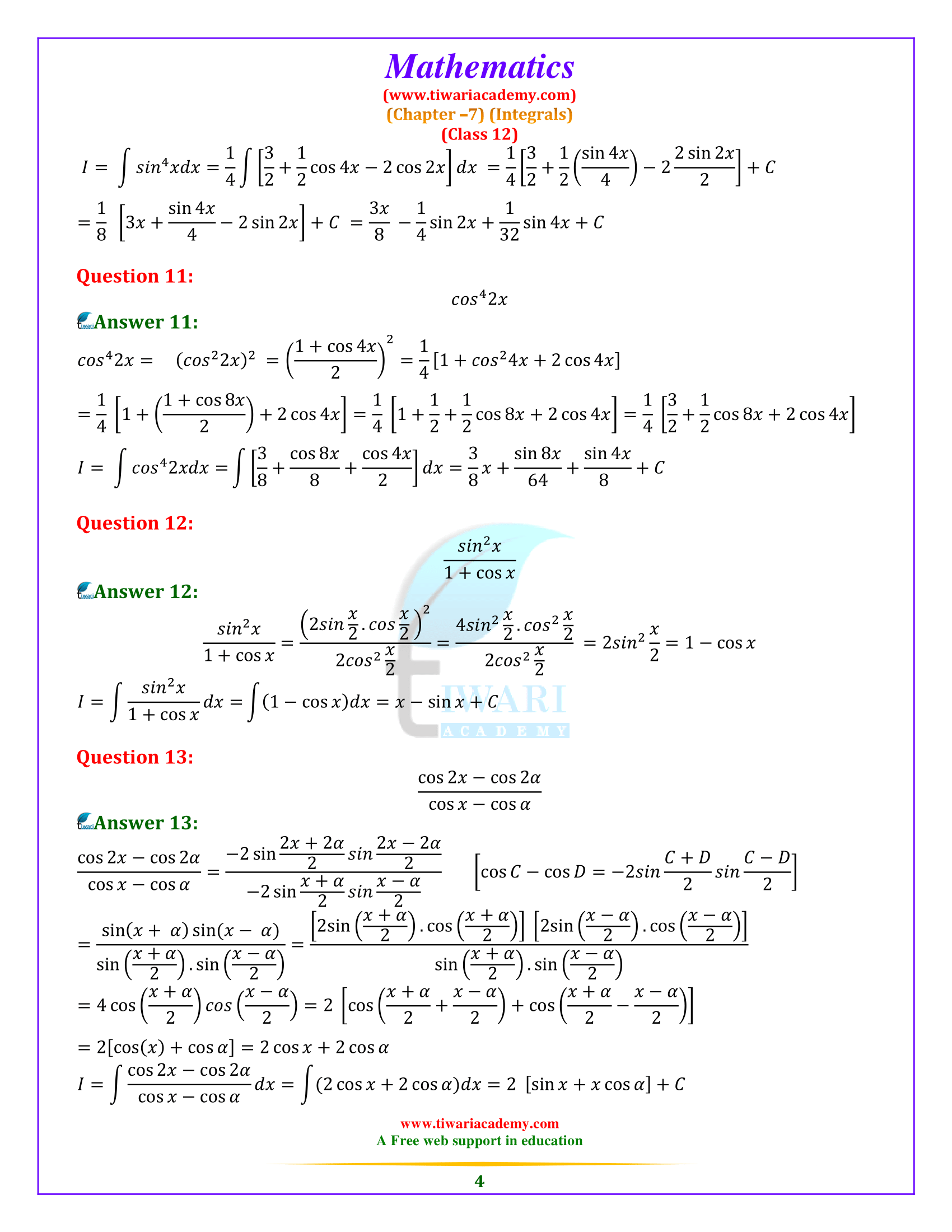 12 Maths ex. 7.3