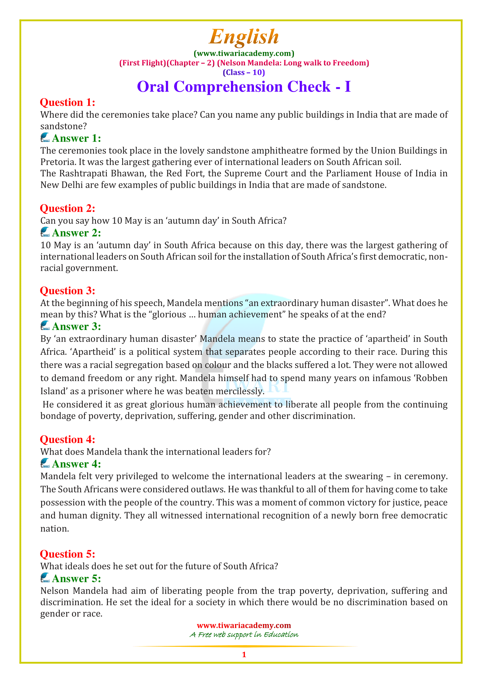 NCERT Solutions For Class 10 English First Flight Chapter 2 In Hindi his-first-flight-10th-standard-english-lesson-plan-his-first-flight