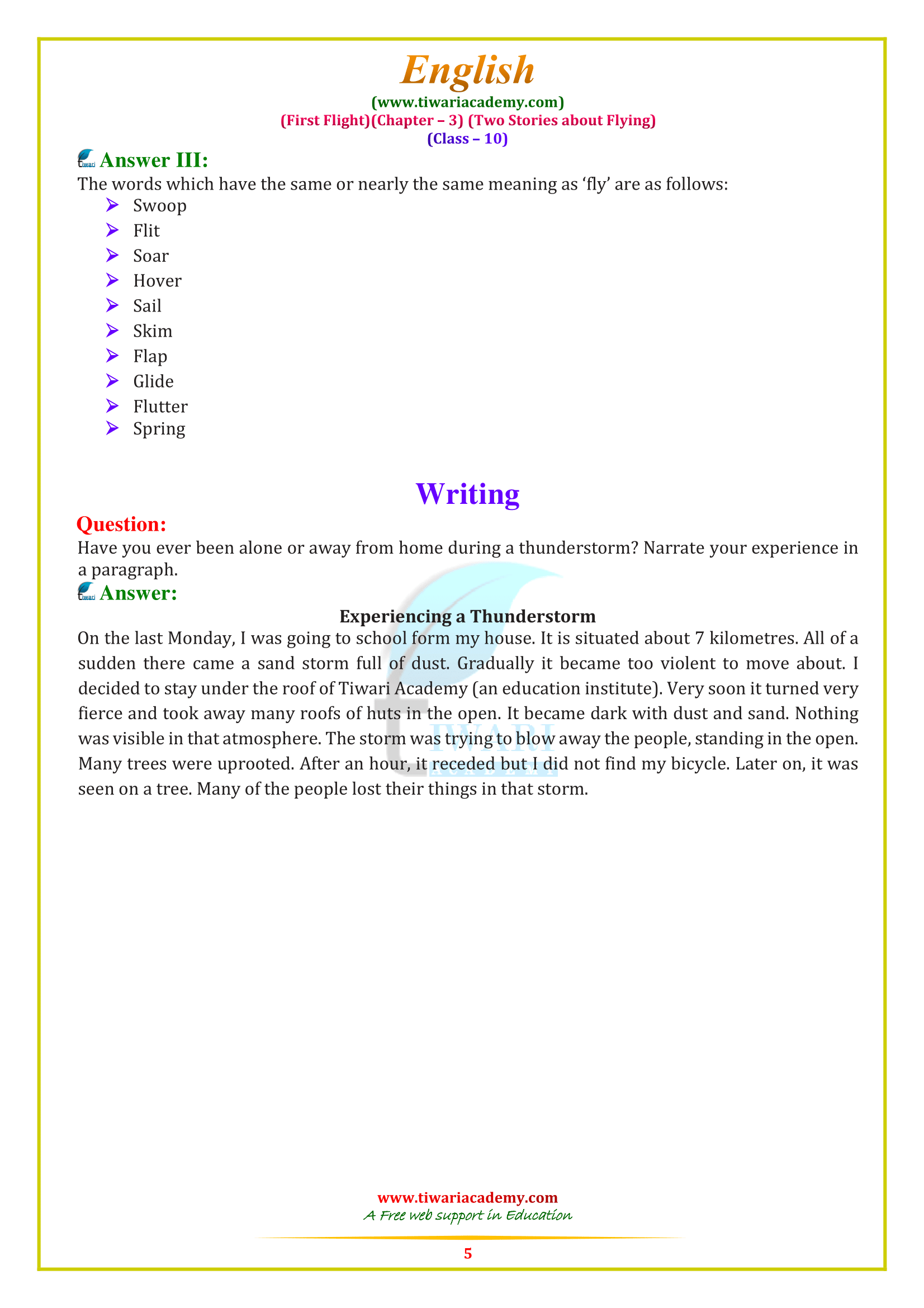 NCERT Solutions For Class 10 English First Flight Chapter 3 In PDF fire-and-ice-cbse-class-10-english-first-flight-chapter-1-complete