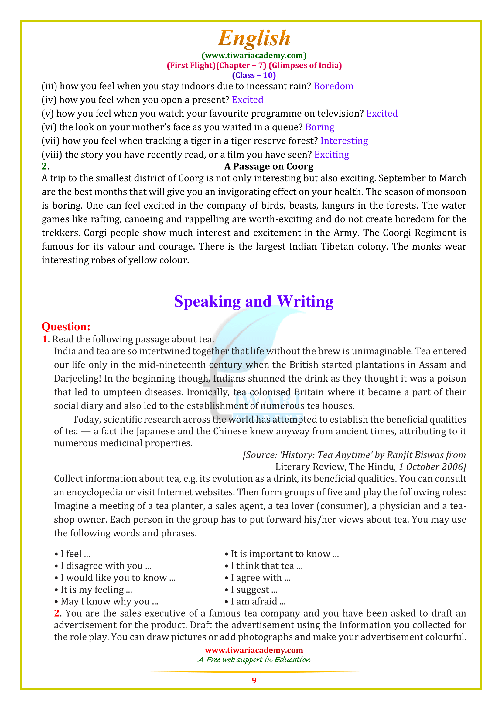 10 English solutions chapter 7