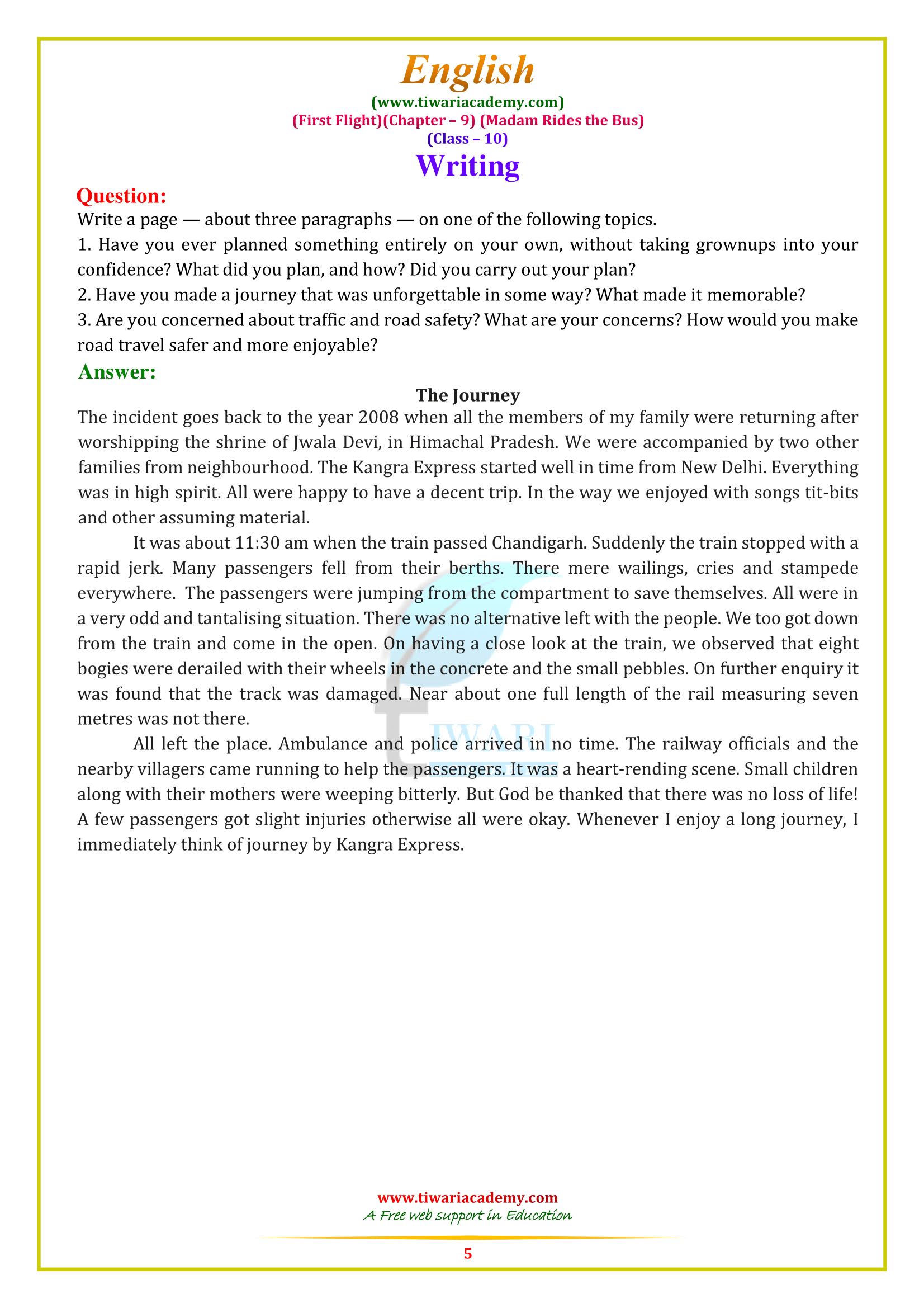 Class 10 ch. 9 answers