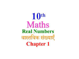 NCERT Solutions for Class 10 Maths Chapter 1