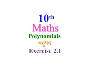 NCERT Solutions for Class 10 Maths Chapter 2 Exercise 2.1