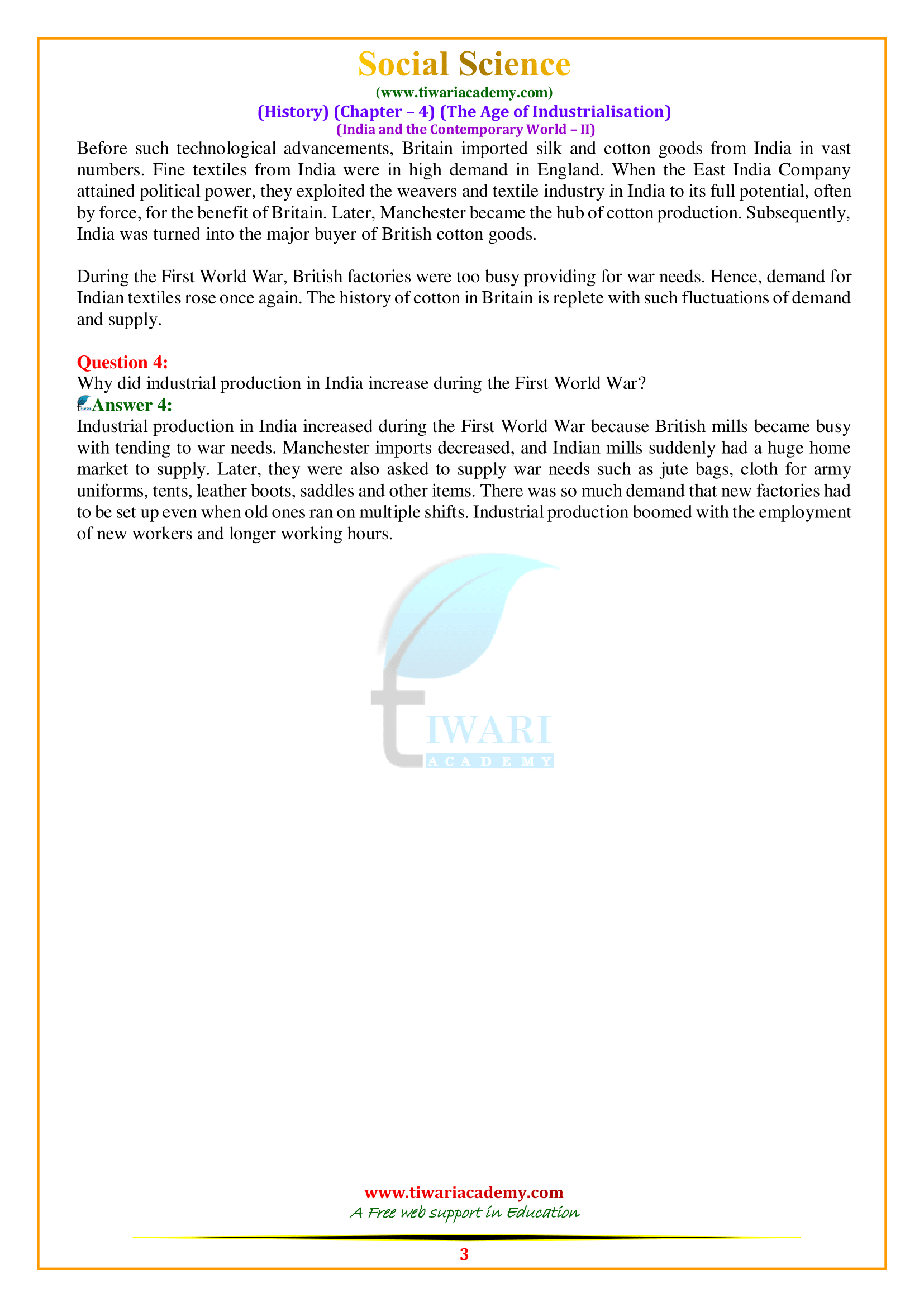NCERT Solutions for Class 10 History Chapter 4 in PDF for 20222023.