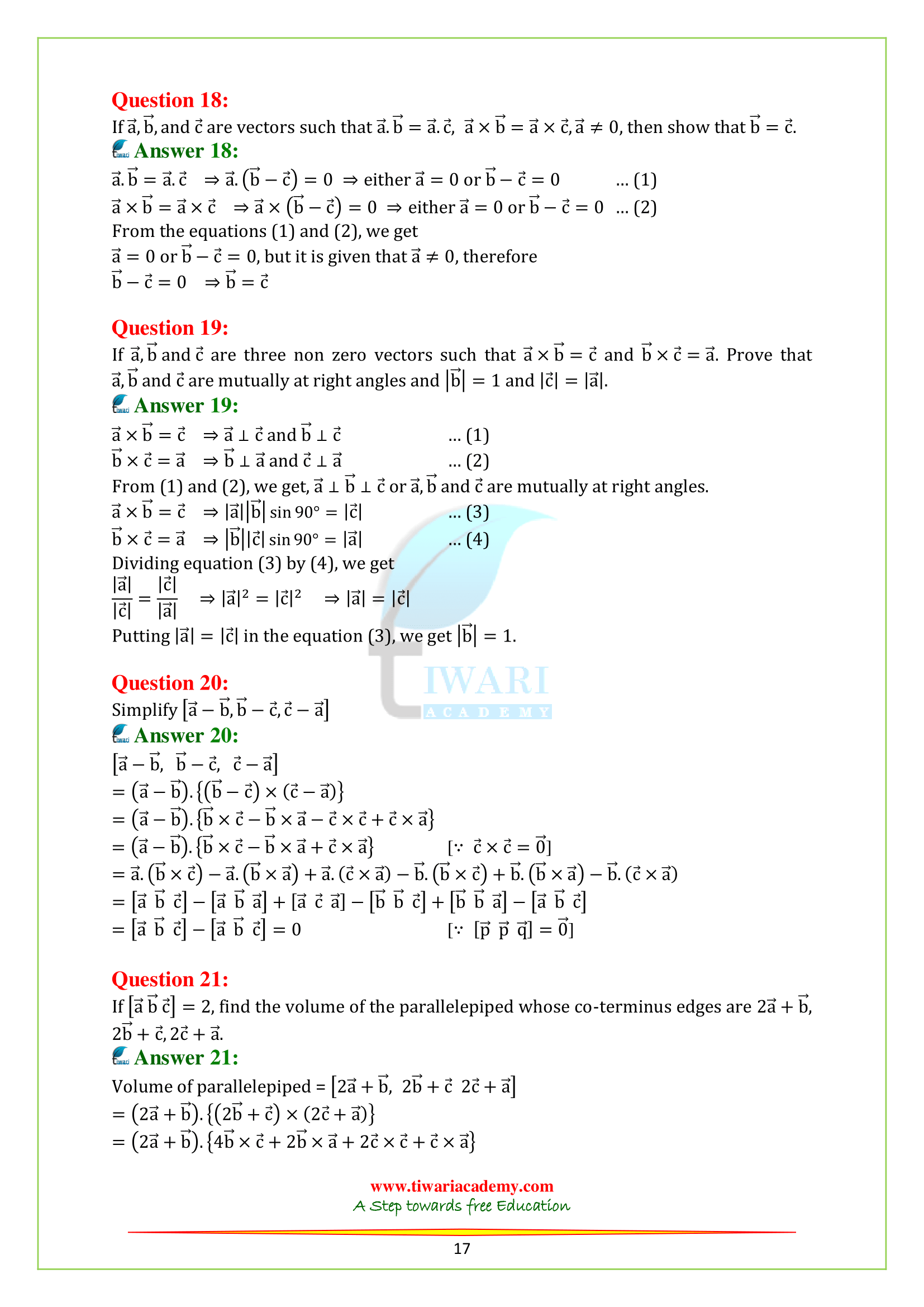 12th Maths Chapter 10