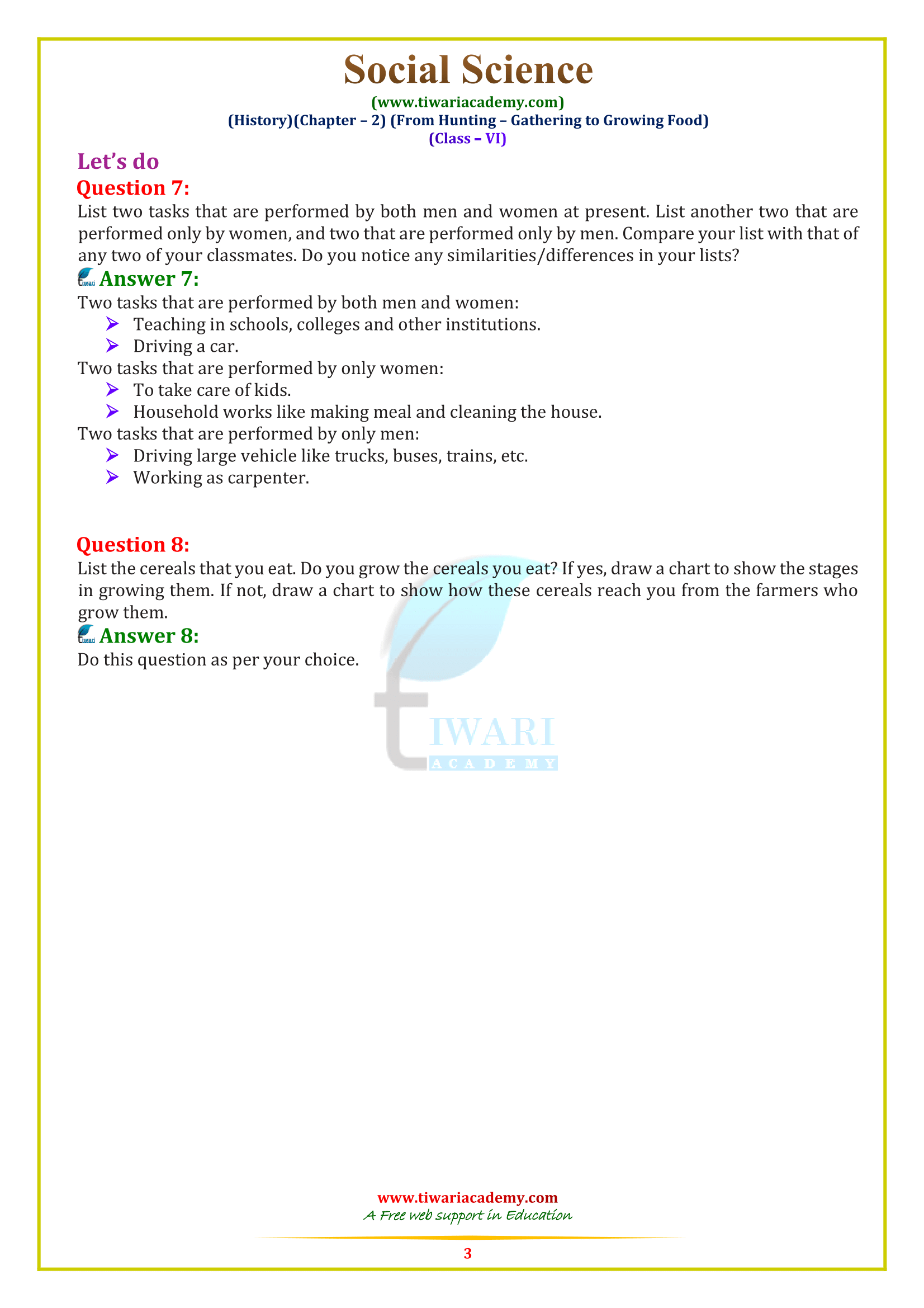 6th Social Chapter 2