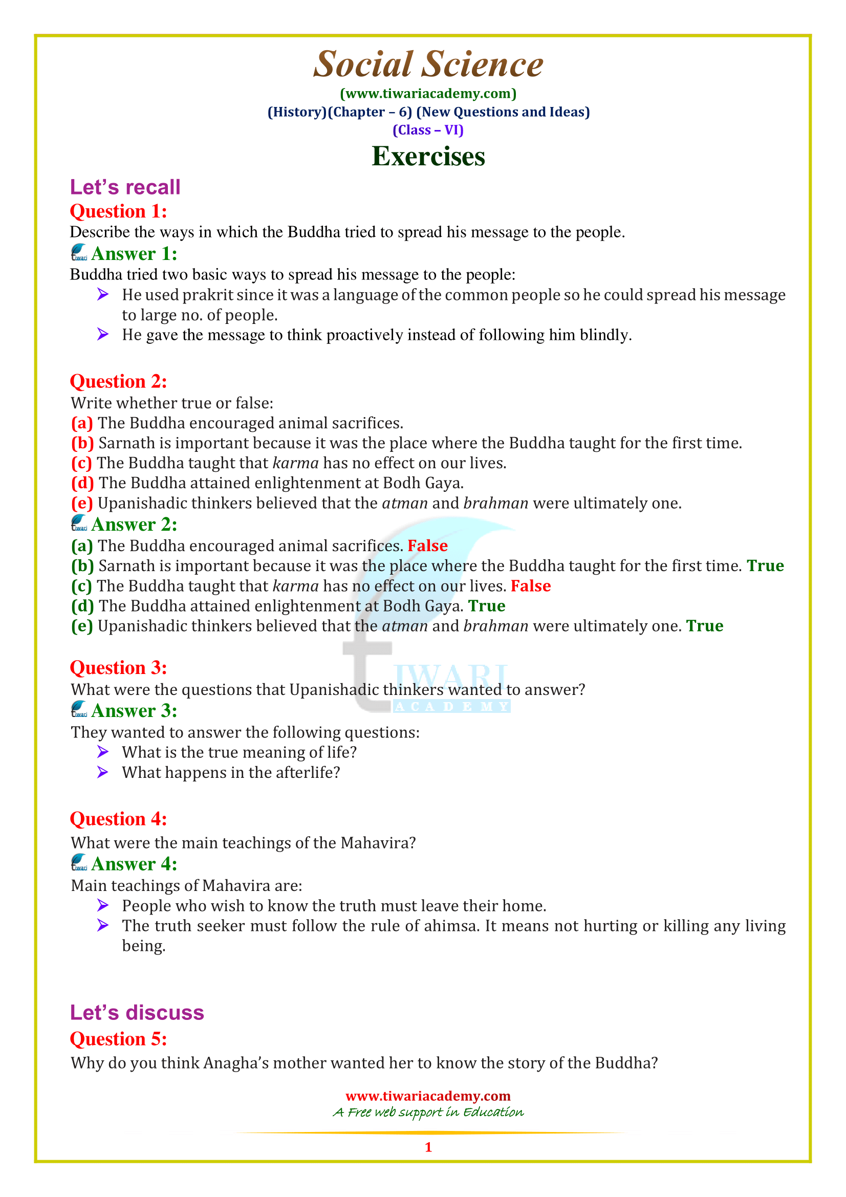 NCERT Solutions for Class 6 Social Science updated for 2022-2023. NCERT Solutions for Class 6 Social Science updated for 2022-2023.