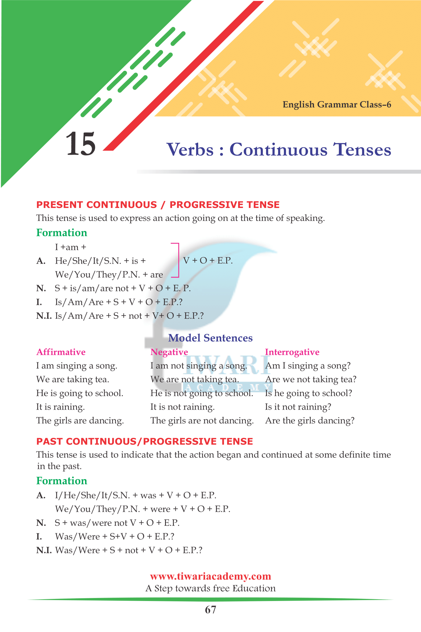 Class 6 English Grammar Chapter 15