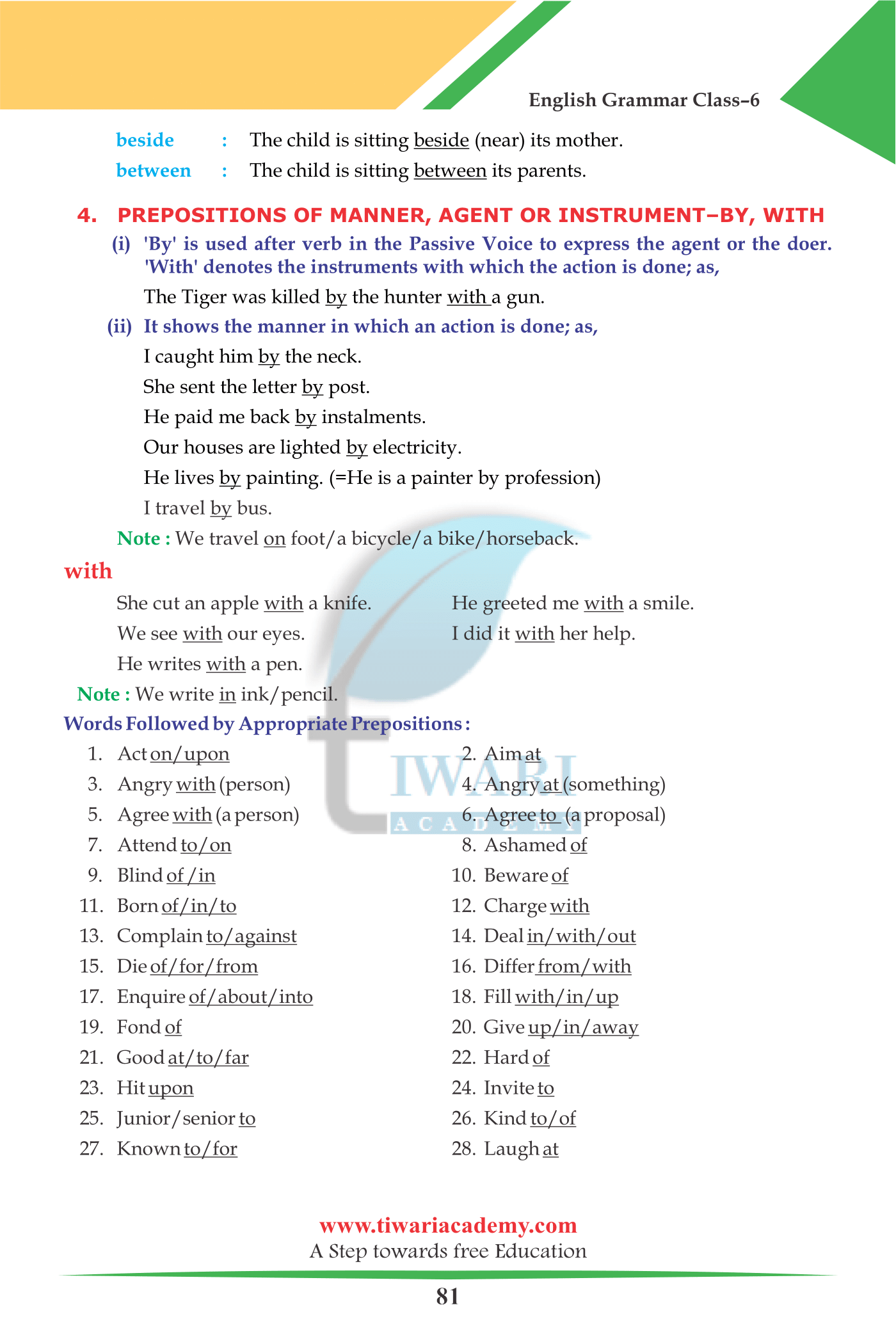 6 English Grammar the Preposition