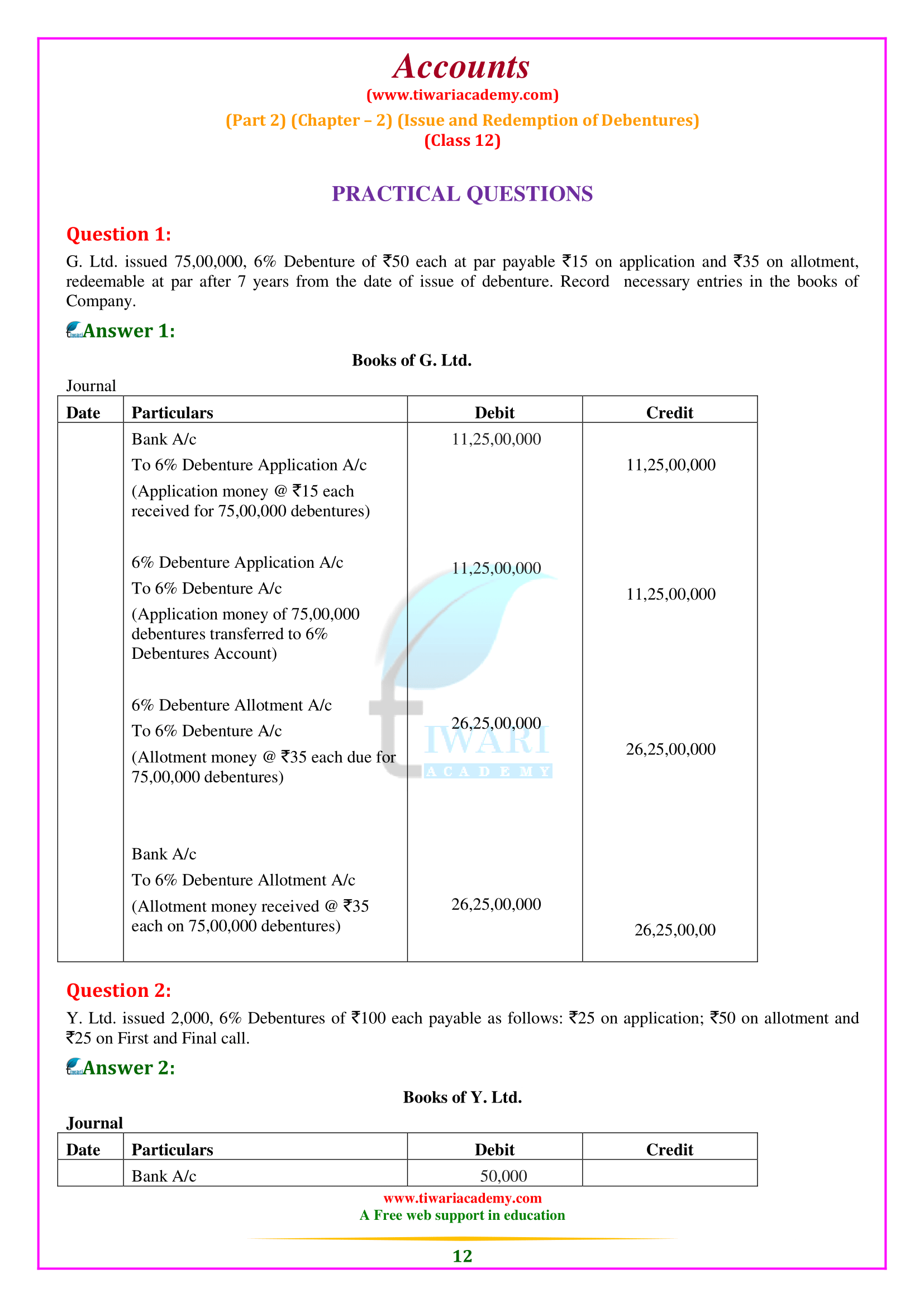 Class 12 Accounts Part 2 Chapter 2