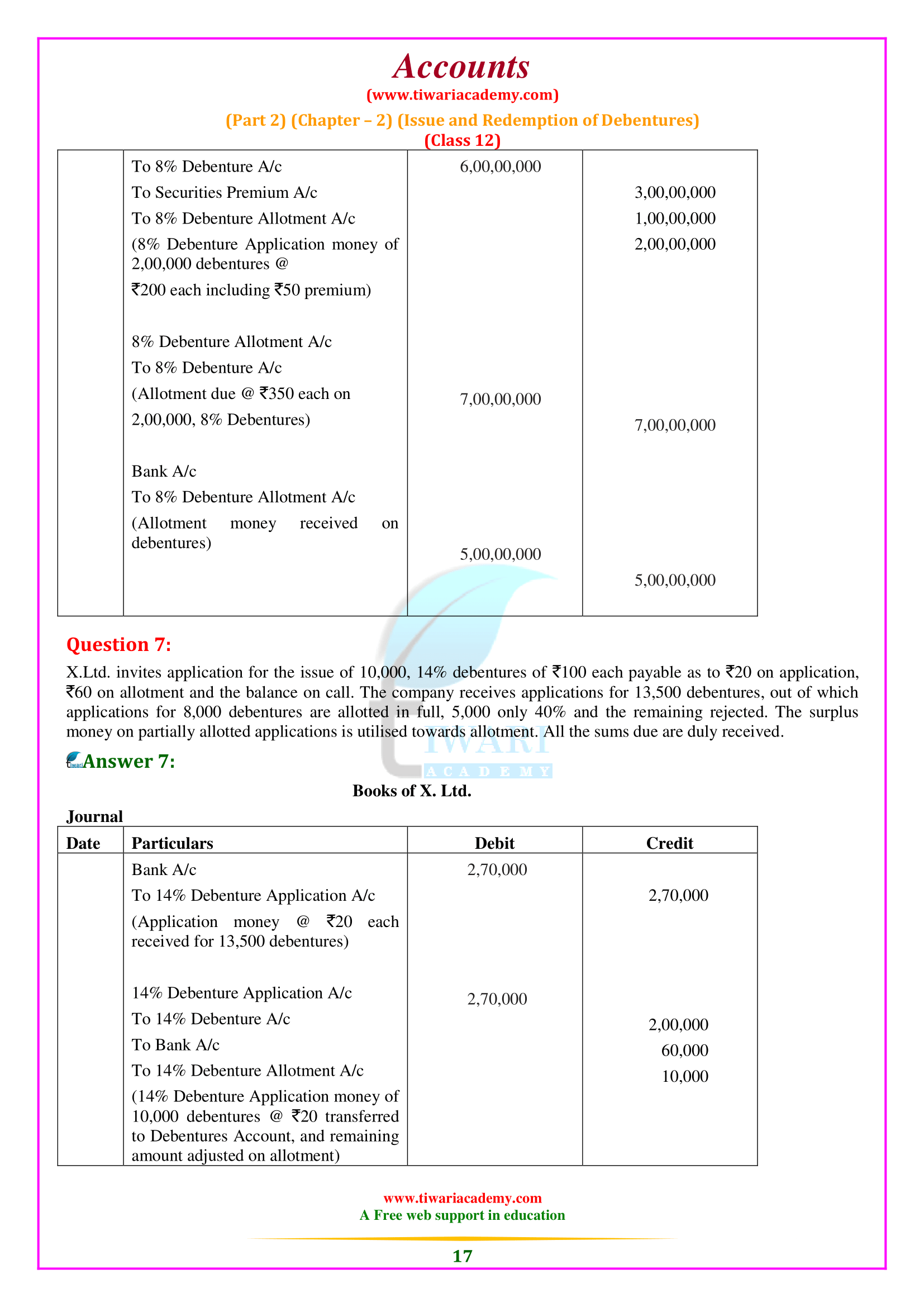 Class 12 Accounts Part 2 Chapter 2 free solutions