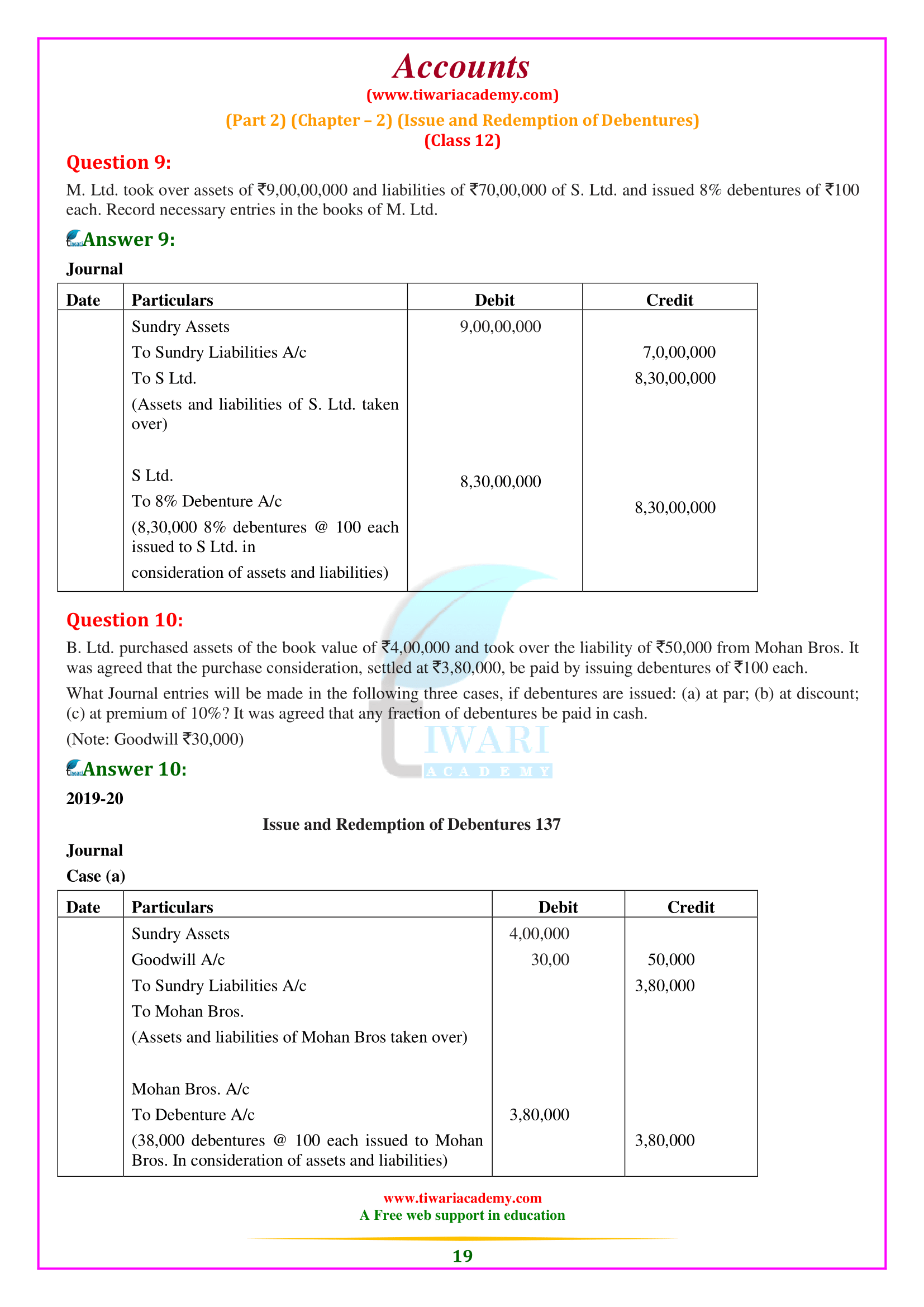 Class 12 Accounts Part 2 Chapter 2 for up board