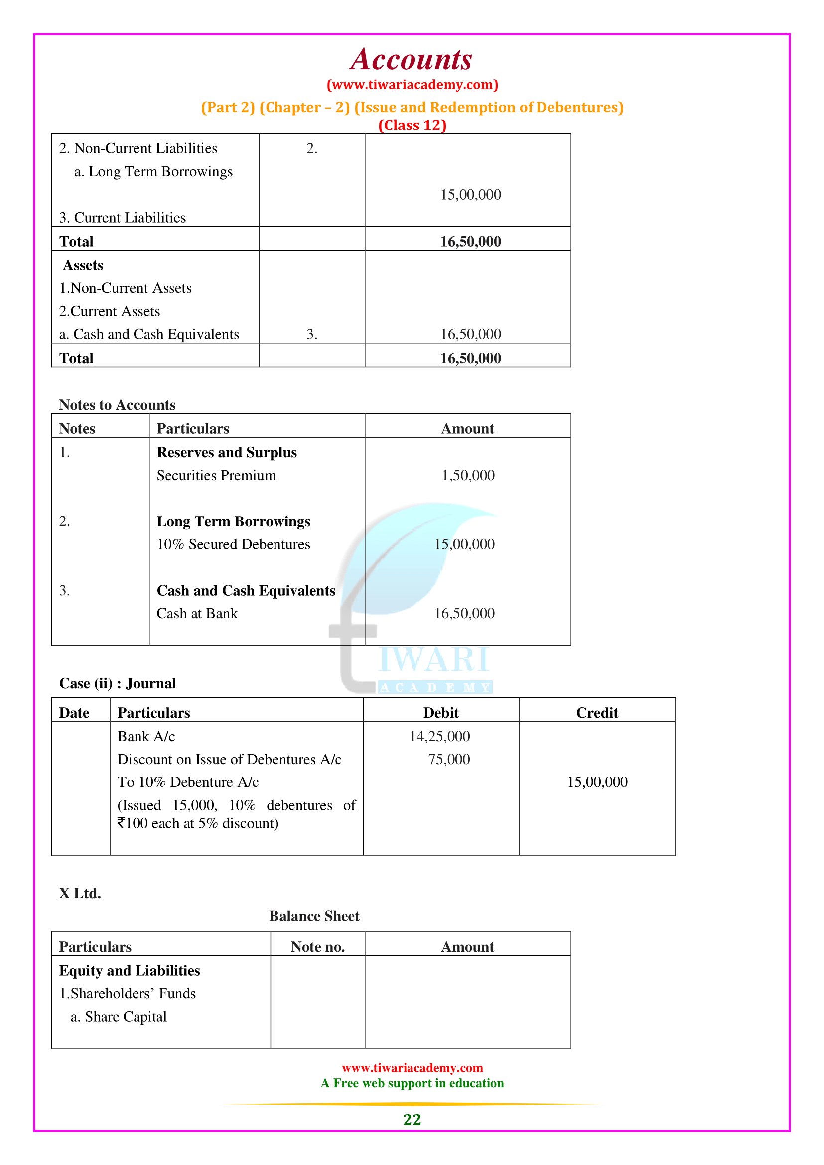 Class 12 Accounts Part 2 Chapter 2 in English Medium