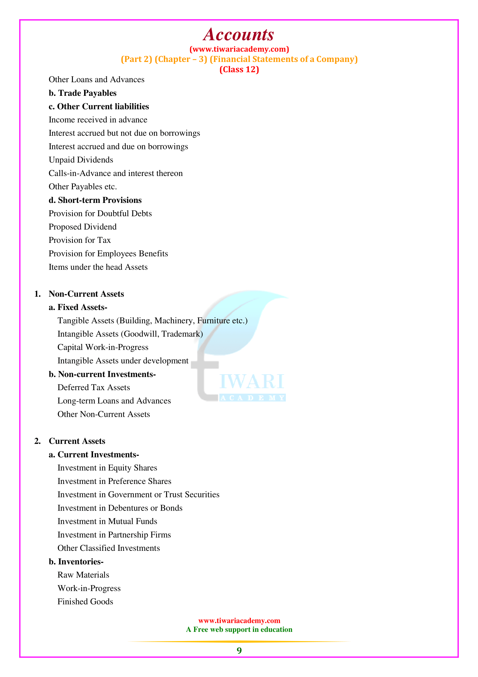 Class 12 Accounts Part 2 Chapter 3 for CBSE 2024-25