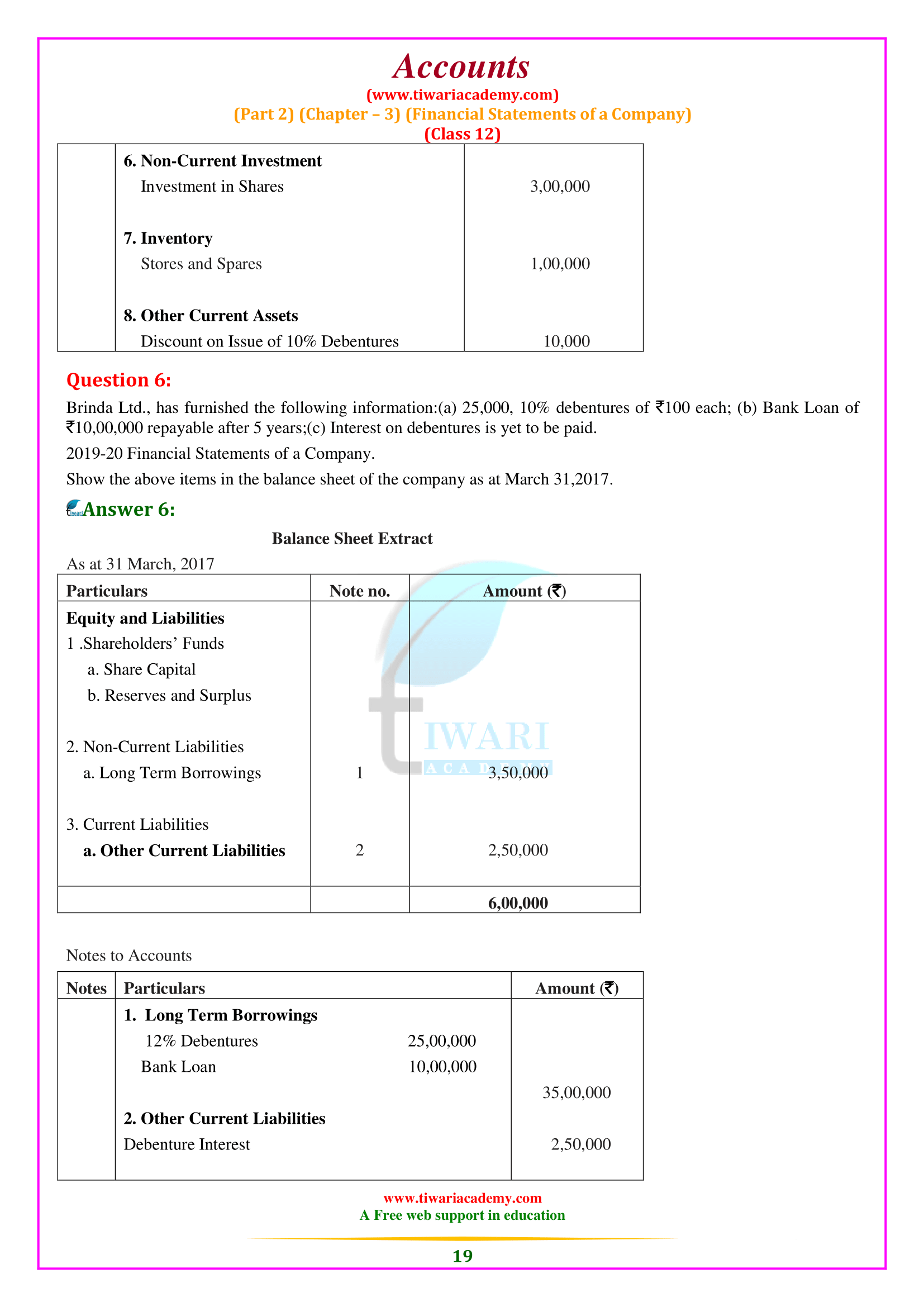 12th Accounts Chapter 3 in English medium