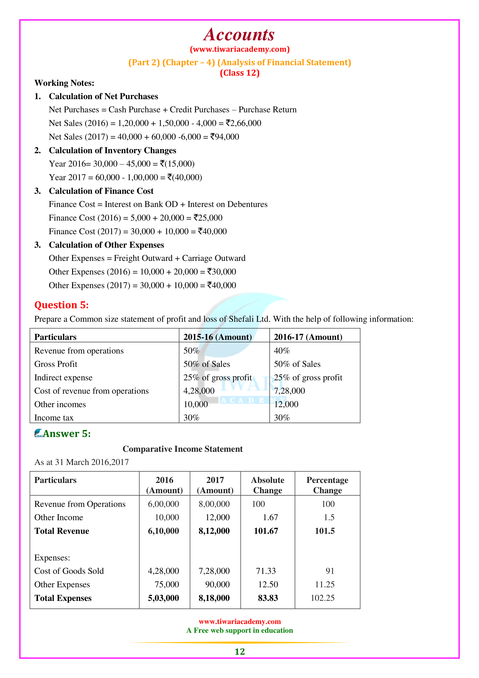 12th Accounts Chapter 4 book 2 part