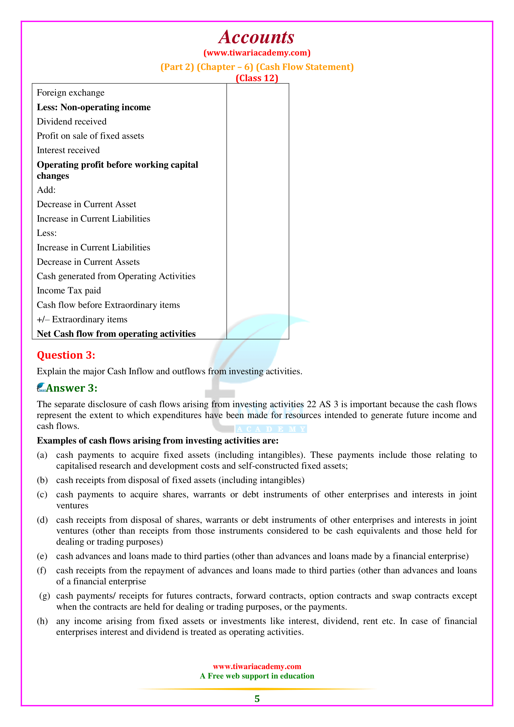 Class 12 Accounts Part 2 Chapter 6