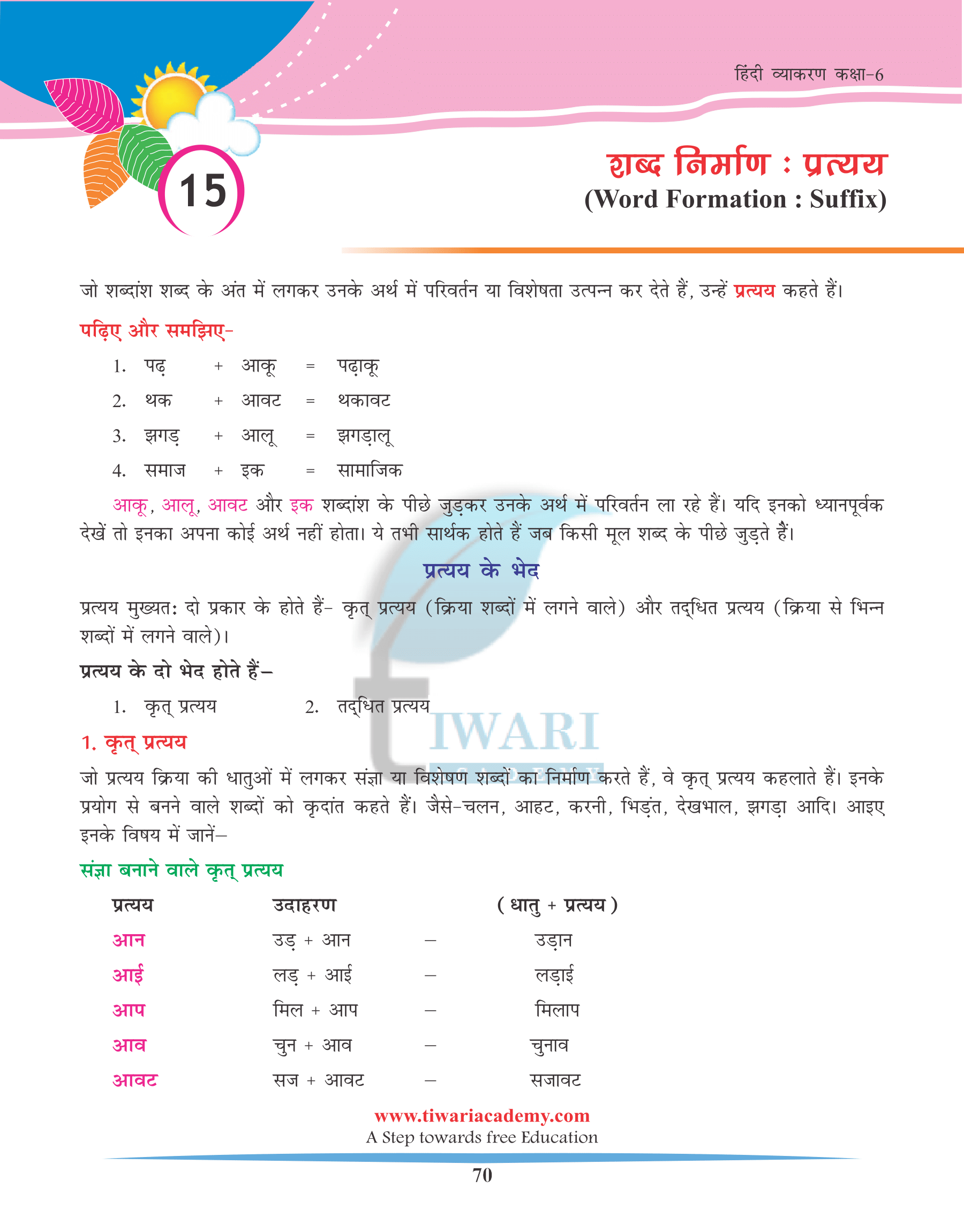 Class 6 Hindi Grammar Chapter 15