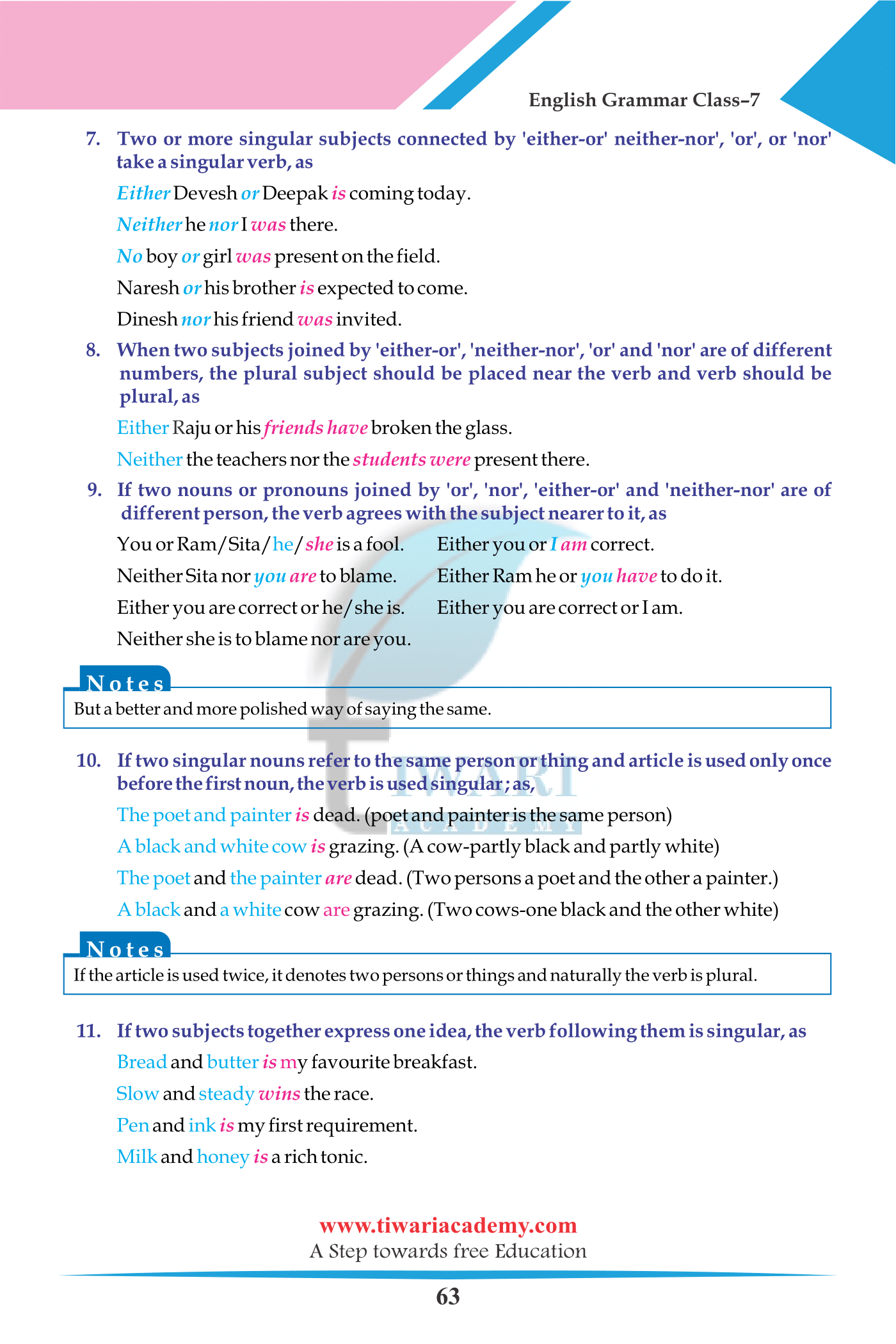 Class 7 English Grammar Chapter 10