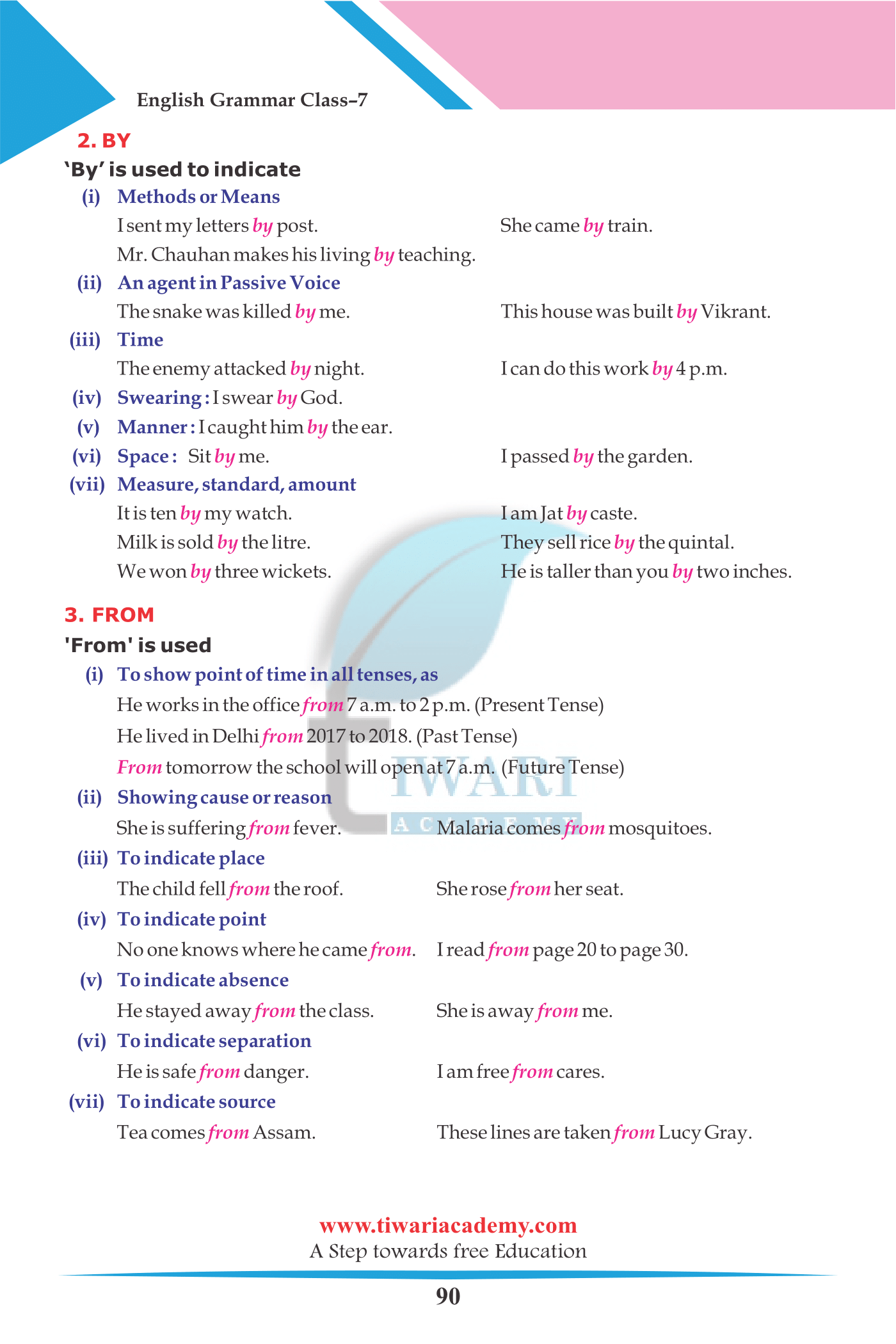 Class 7 English Grammar Chapter 14
