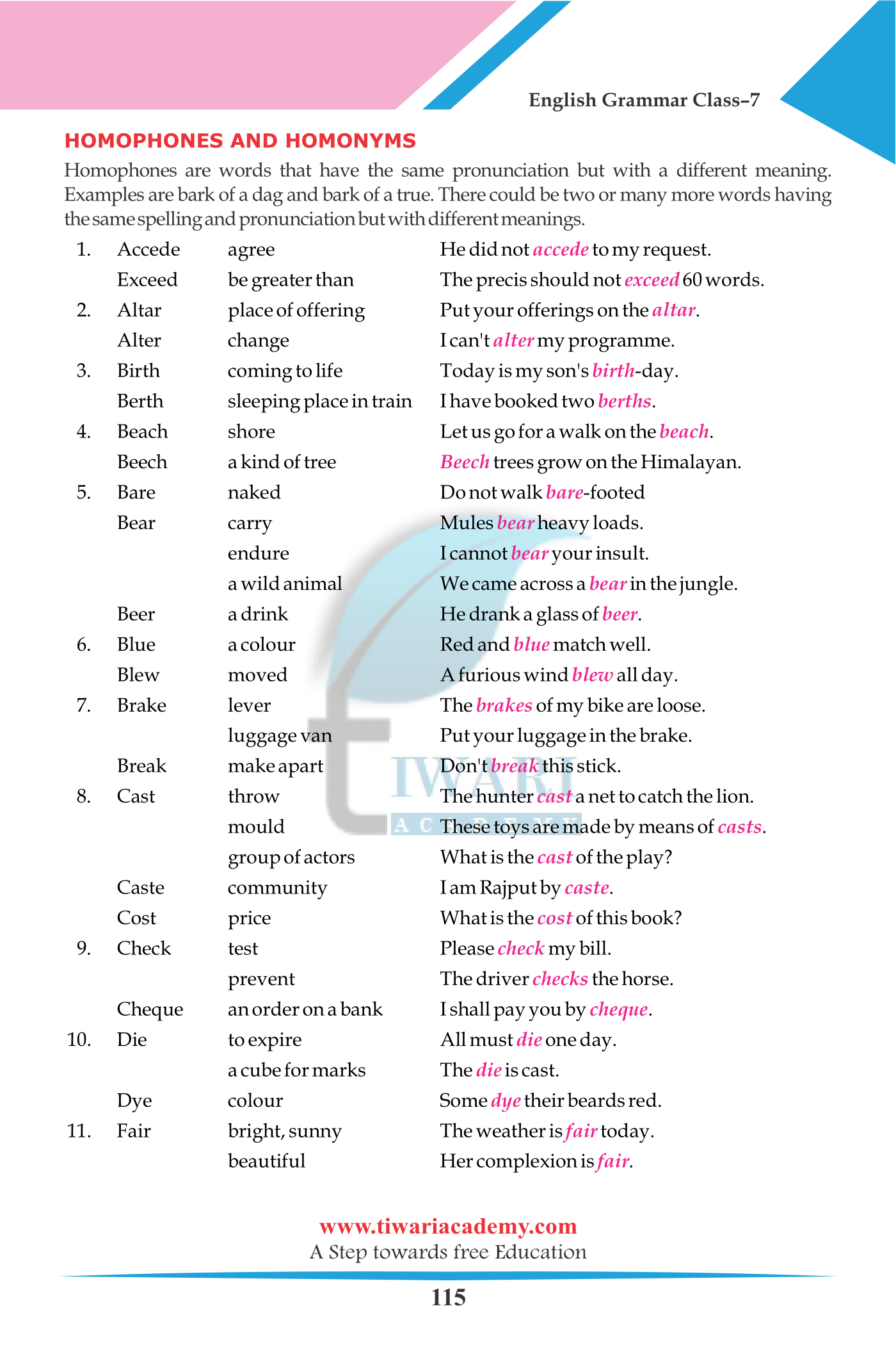 NCERT Solutions for Class 7 English Grammar Chapter 19