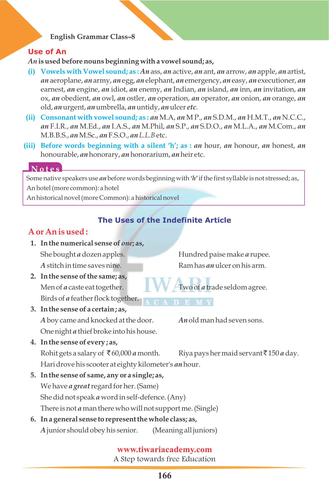 Class 8 English Grammar Chapter 13