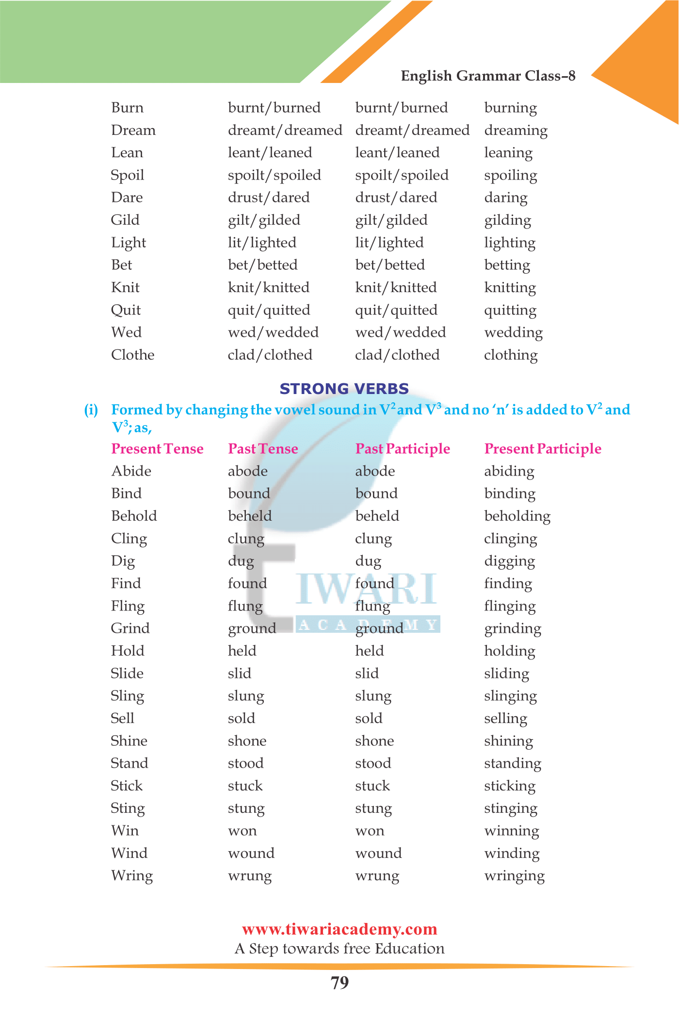 Auxiliaries and Verbs of incomplete Predication.