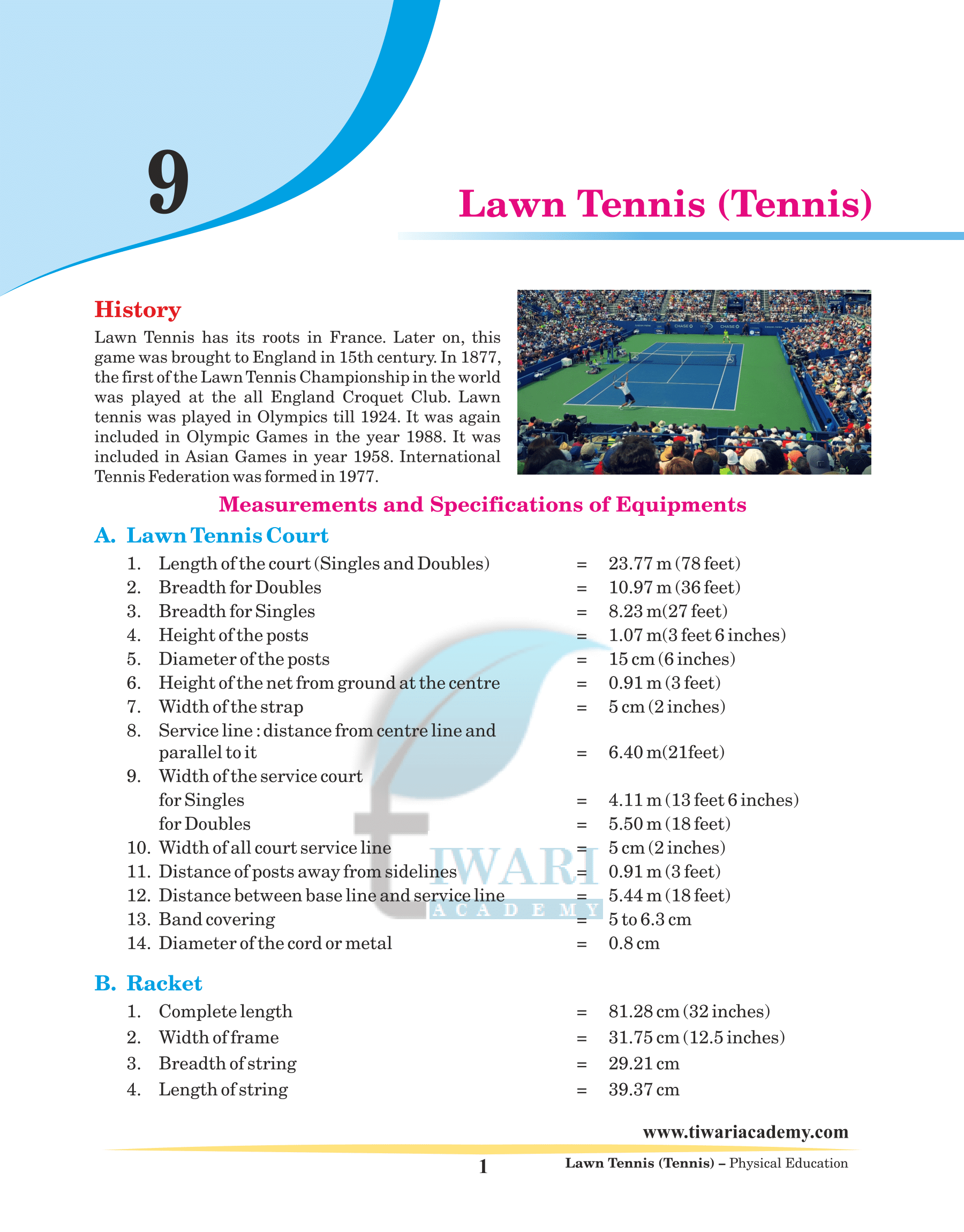 How do play Lawn Tennis?