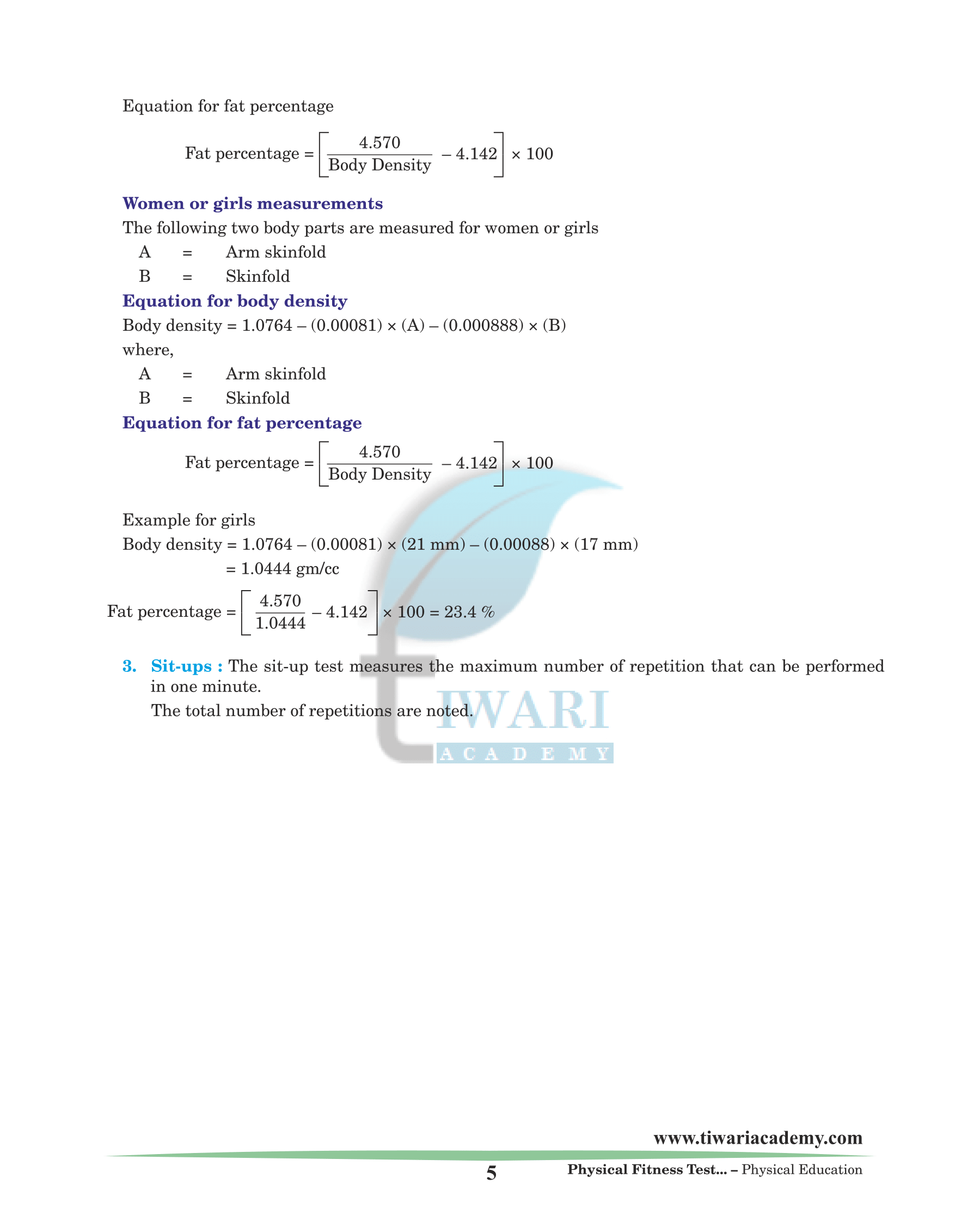 BMI - Body Mass Index