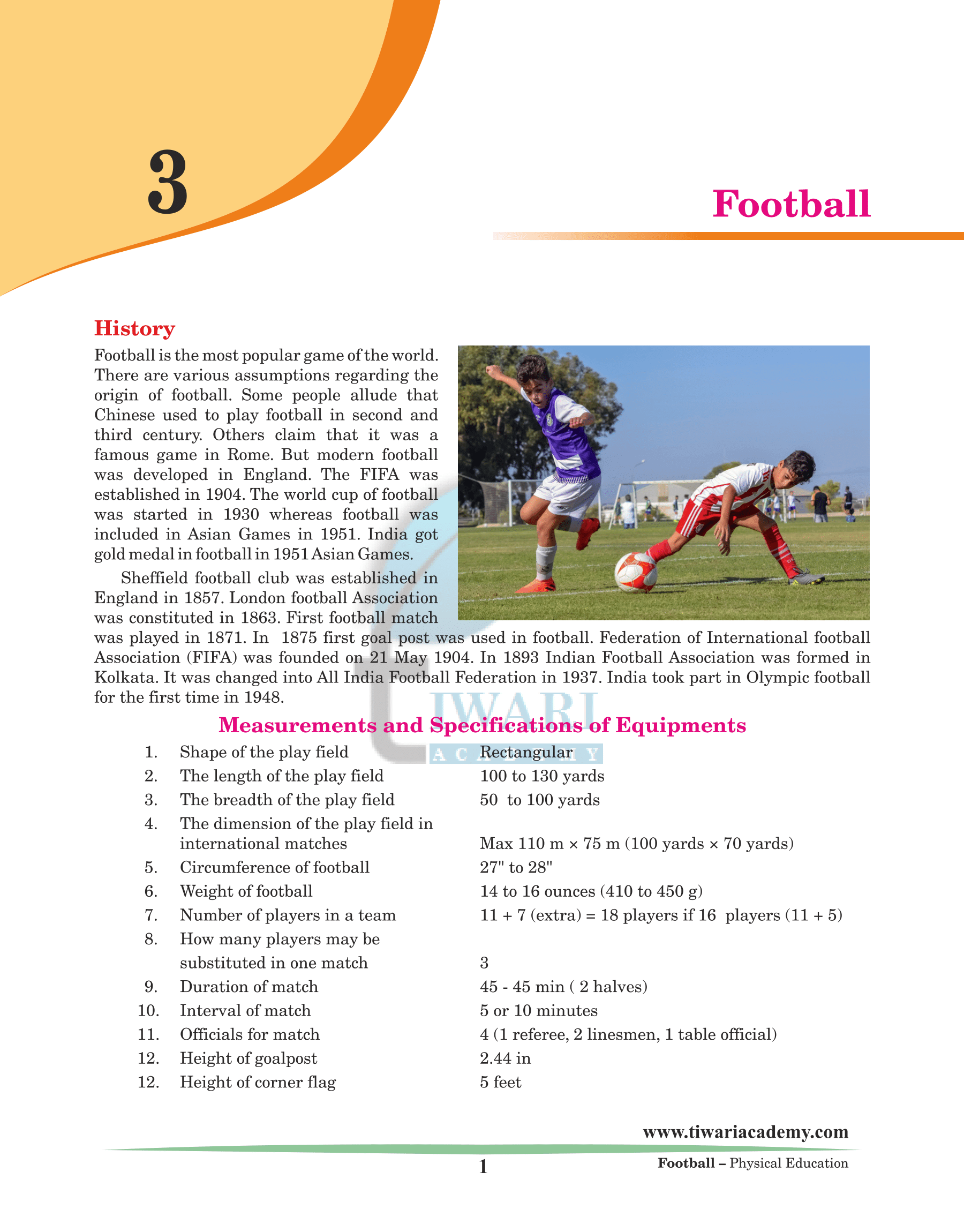 Football as an Indian Sports