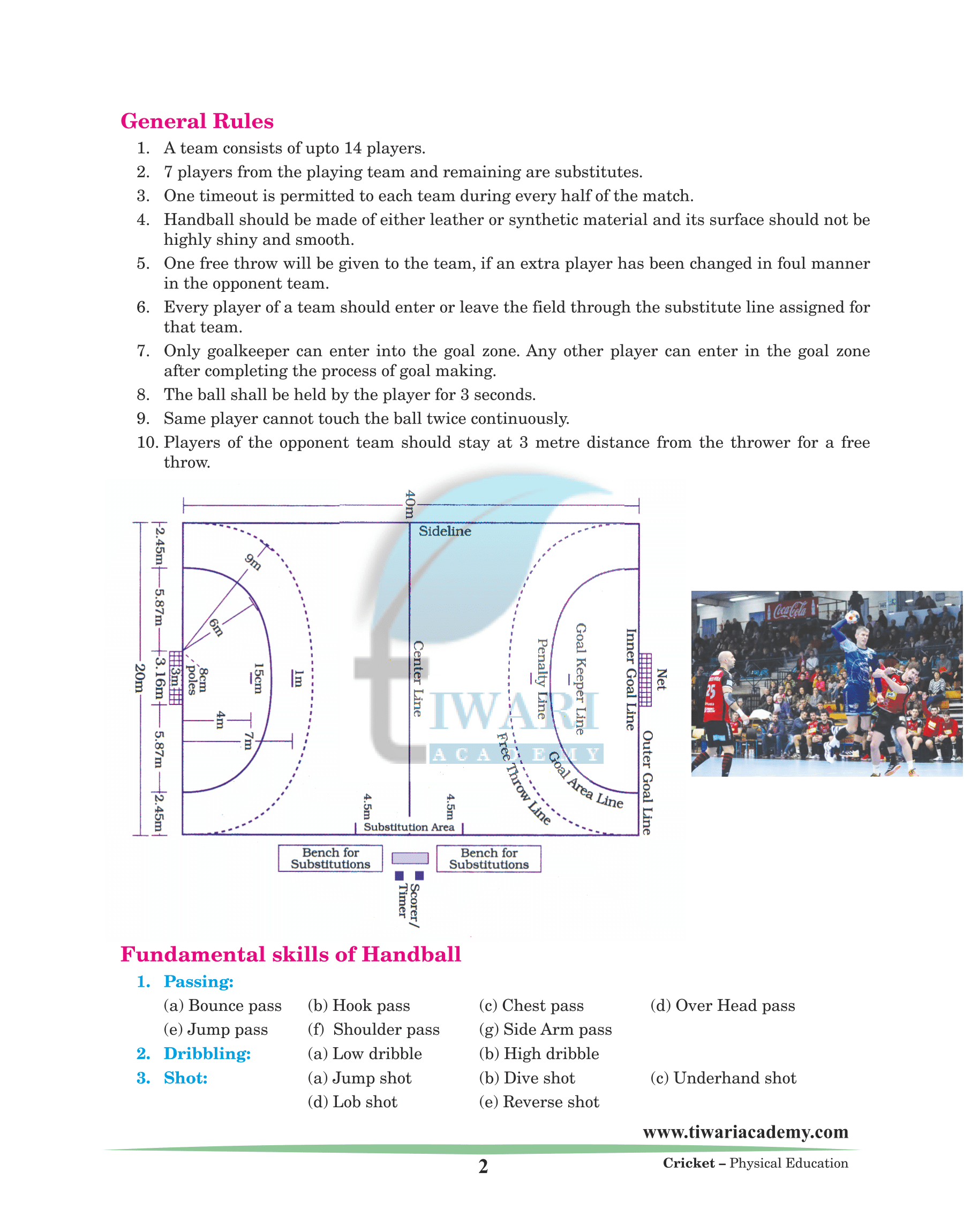 What are the rules of Handball?