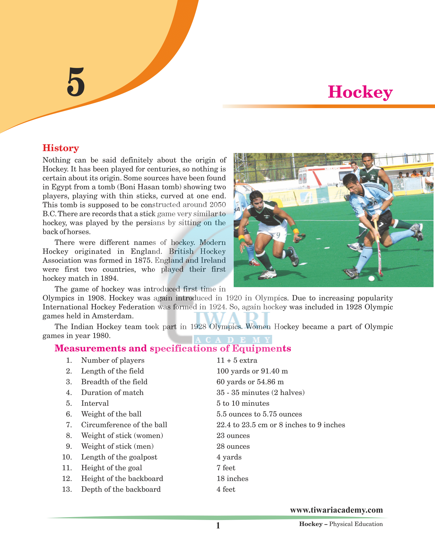 Hockey as an Indian sports