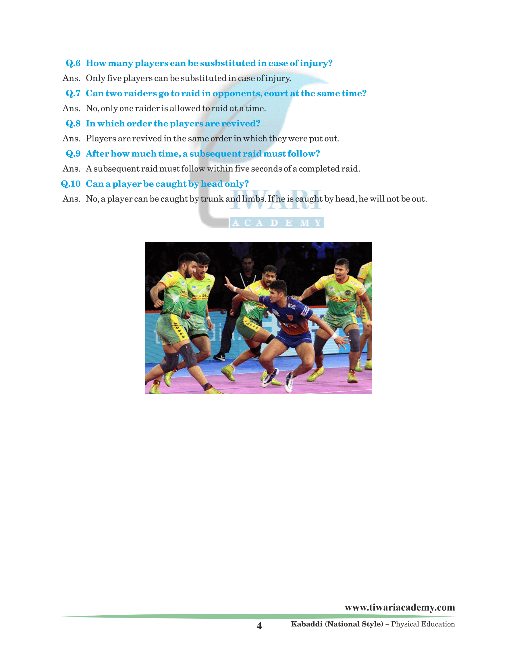 Scope in Kabaddi