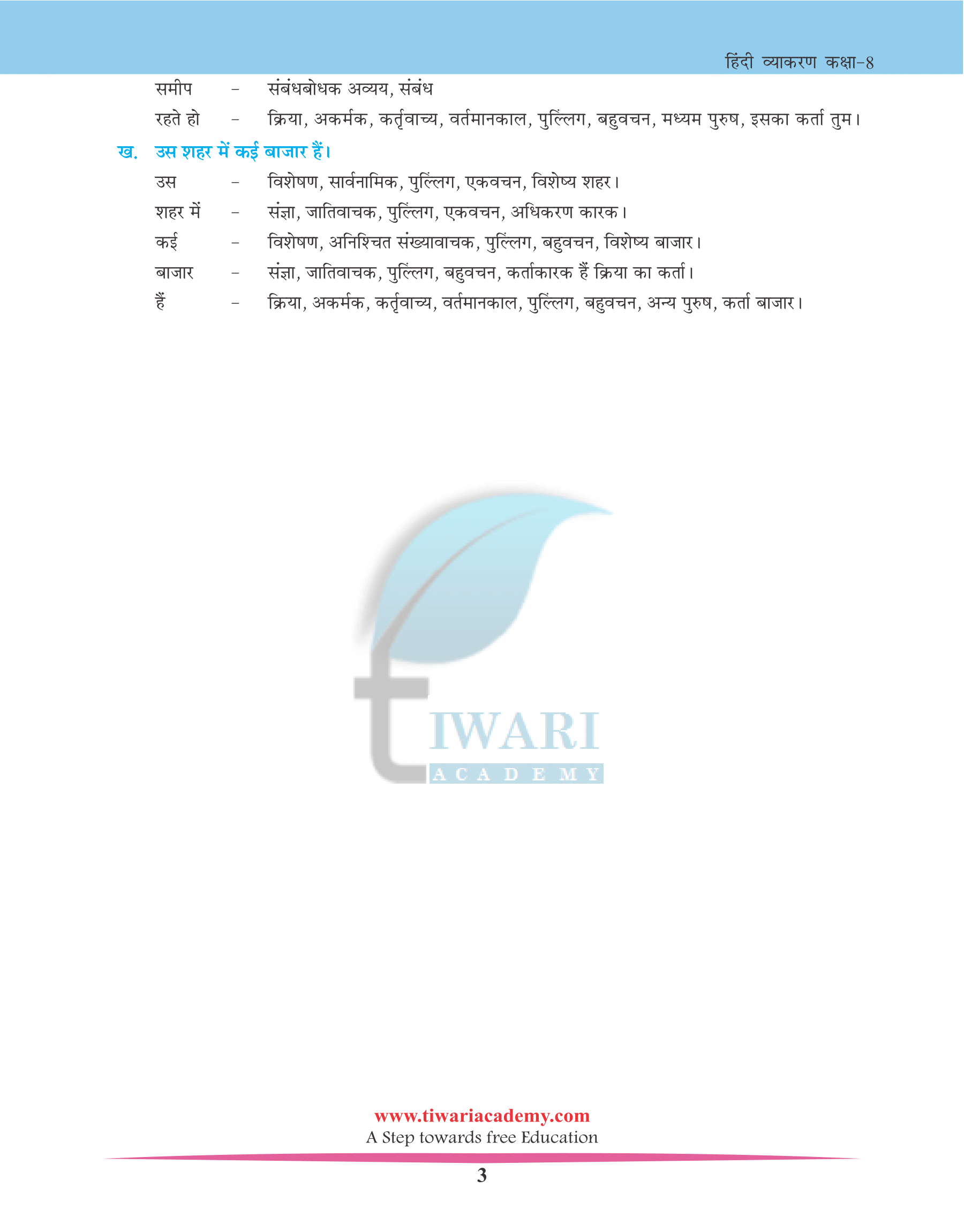 Class 8 Hindi Grammar Chapter 19