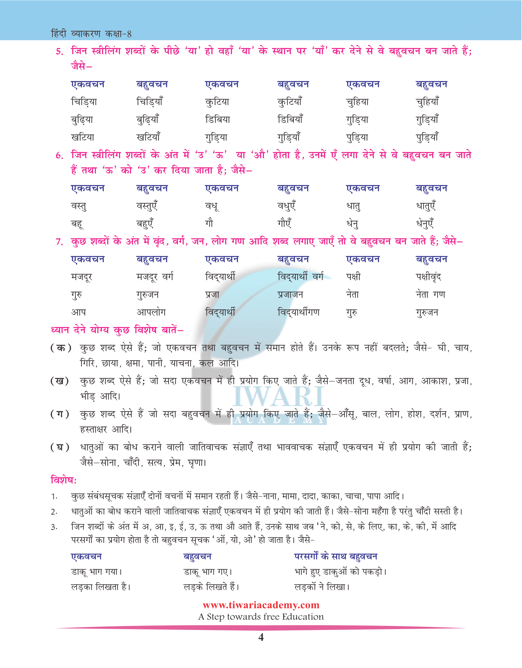 Class 8 Hindi Grammar Chapter 7