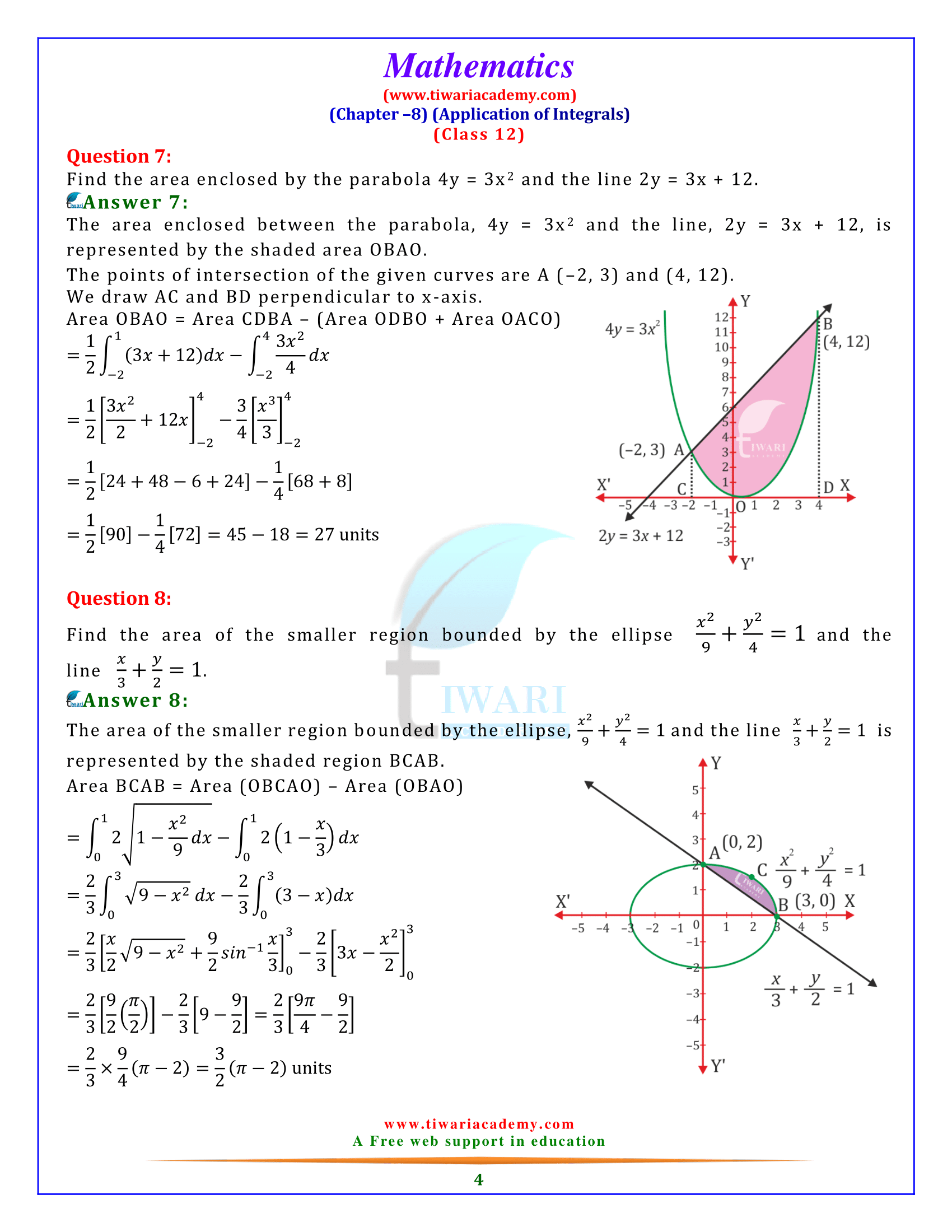 NCERT Solutions for Class 12 Maths Chapter 8 Miscellaneous Exercise 8 for cbse board