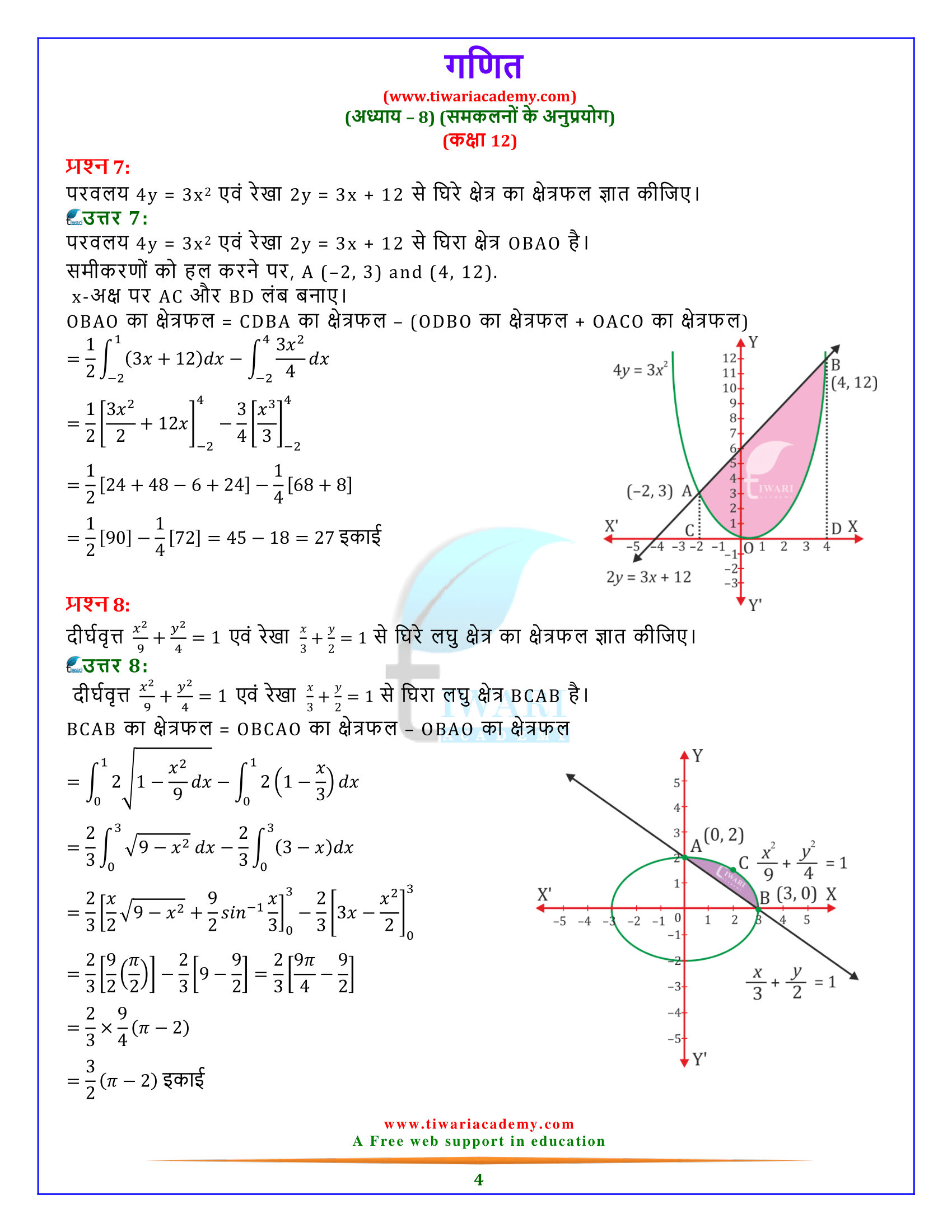NCERT Solutions for Class 12 Maths Chapter 8 Miscellaneous Exercise 8 free download